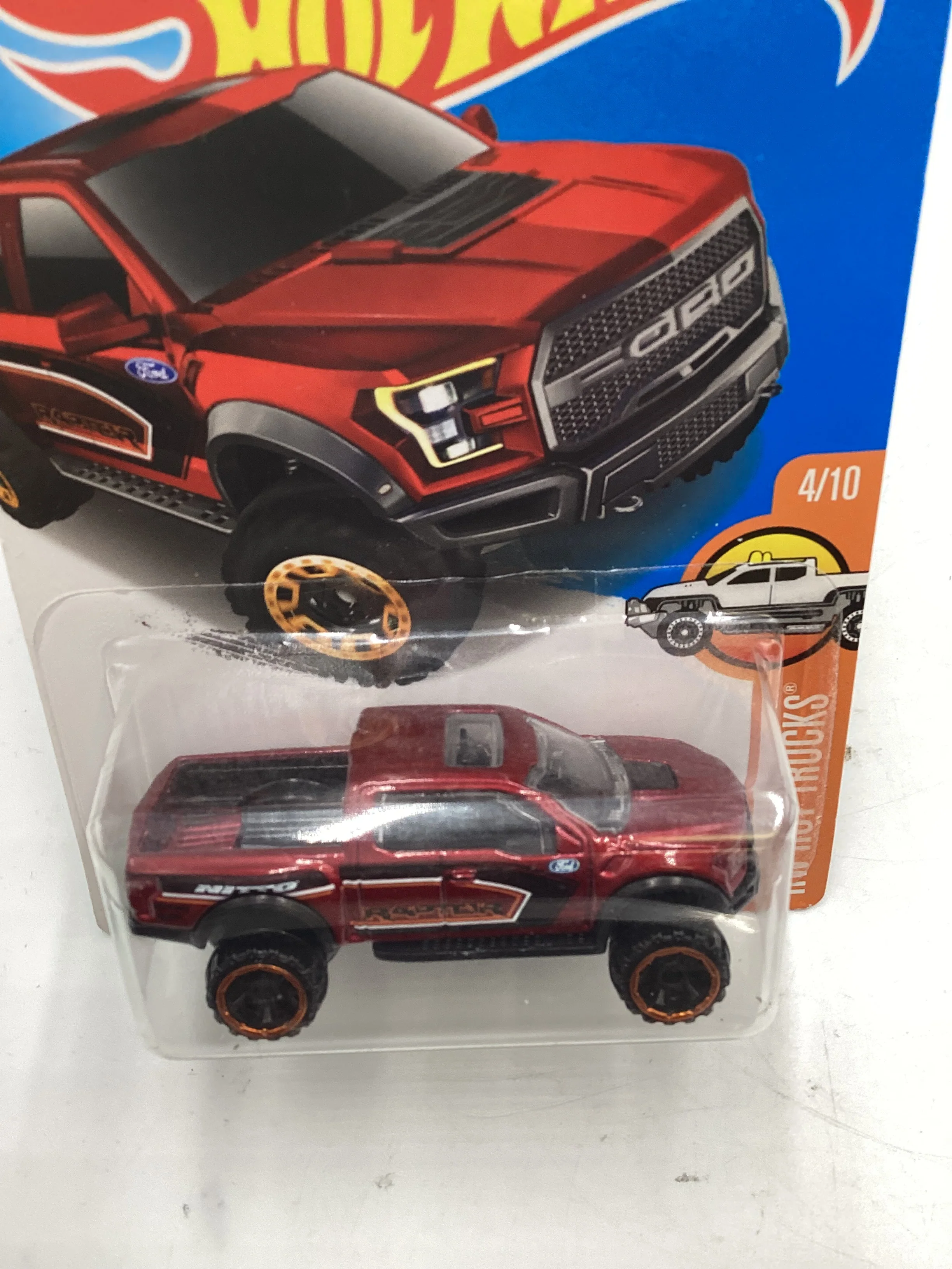 2017 Hot Wheels Hot Trucks #10 17 Ford F150 Raptor Red 33A - Image 6