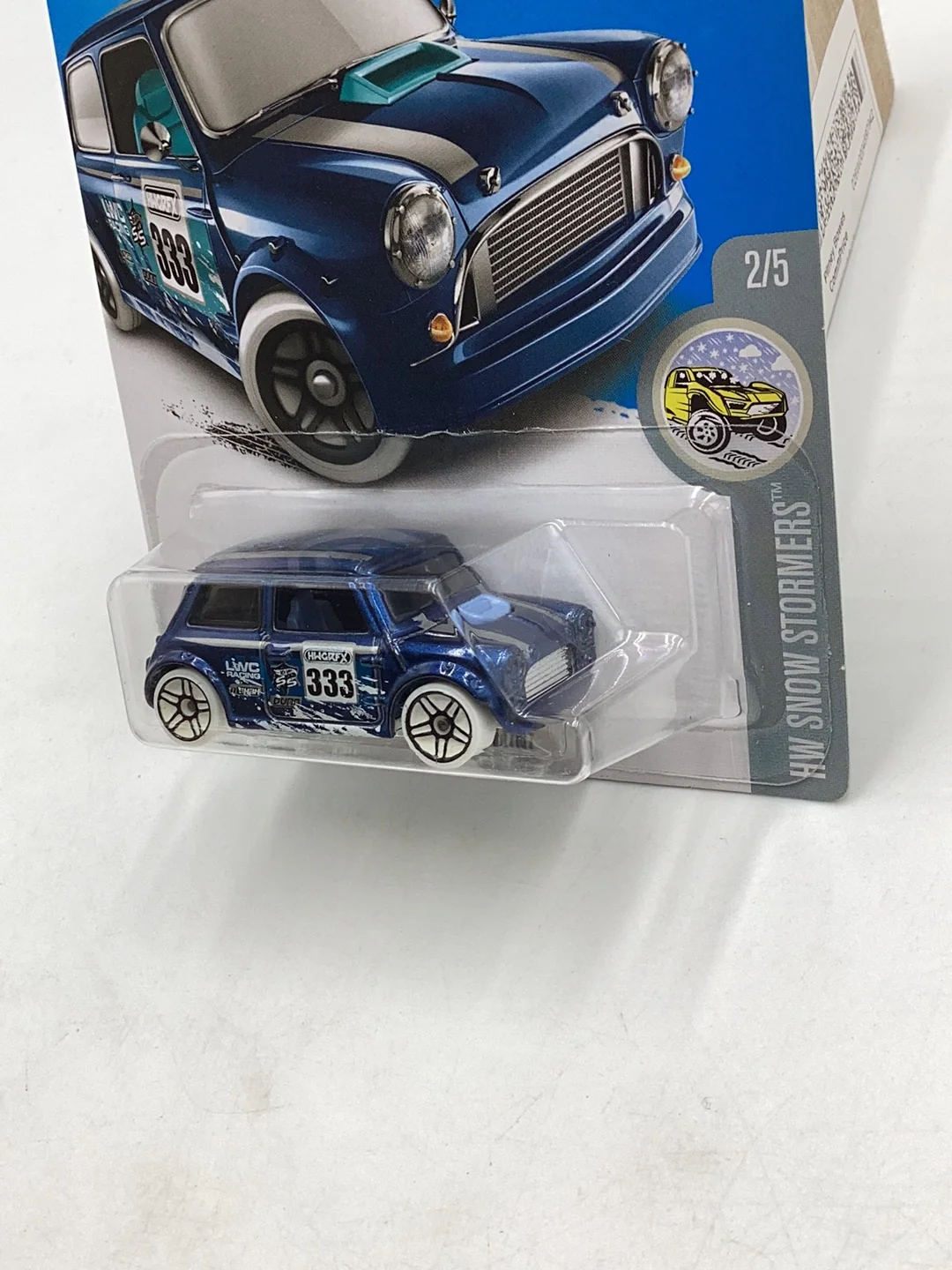 2017 hot wheels #137 Morris Mini Hot wheels Month card back 64A - Image 5