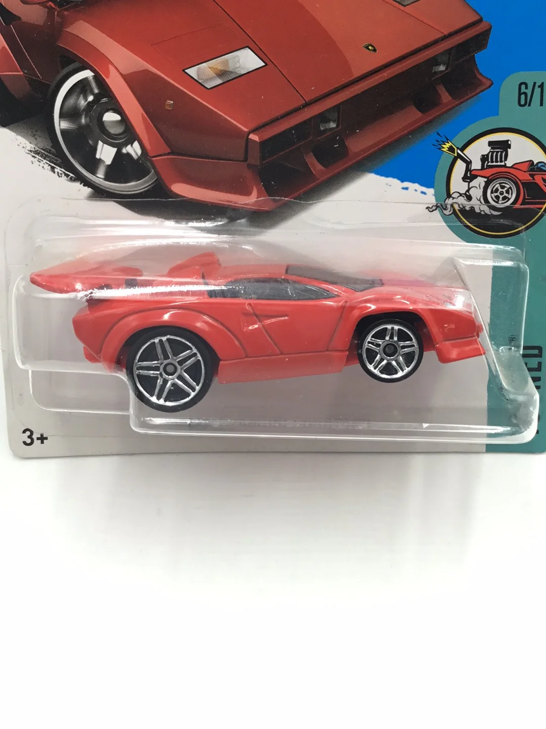 2017 hot wheels #152 Lamborghini Countach Tooned QQ8 - Image 2
