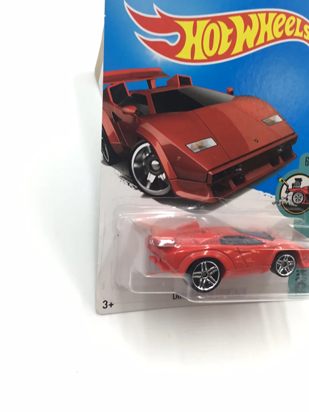 2017 hot wheels #152 Lamborghini Countach Tooned QQ8 - Image 3