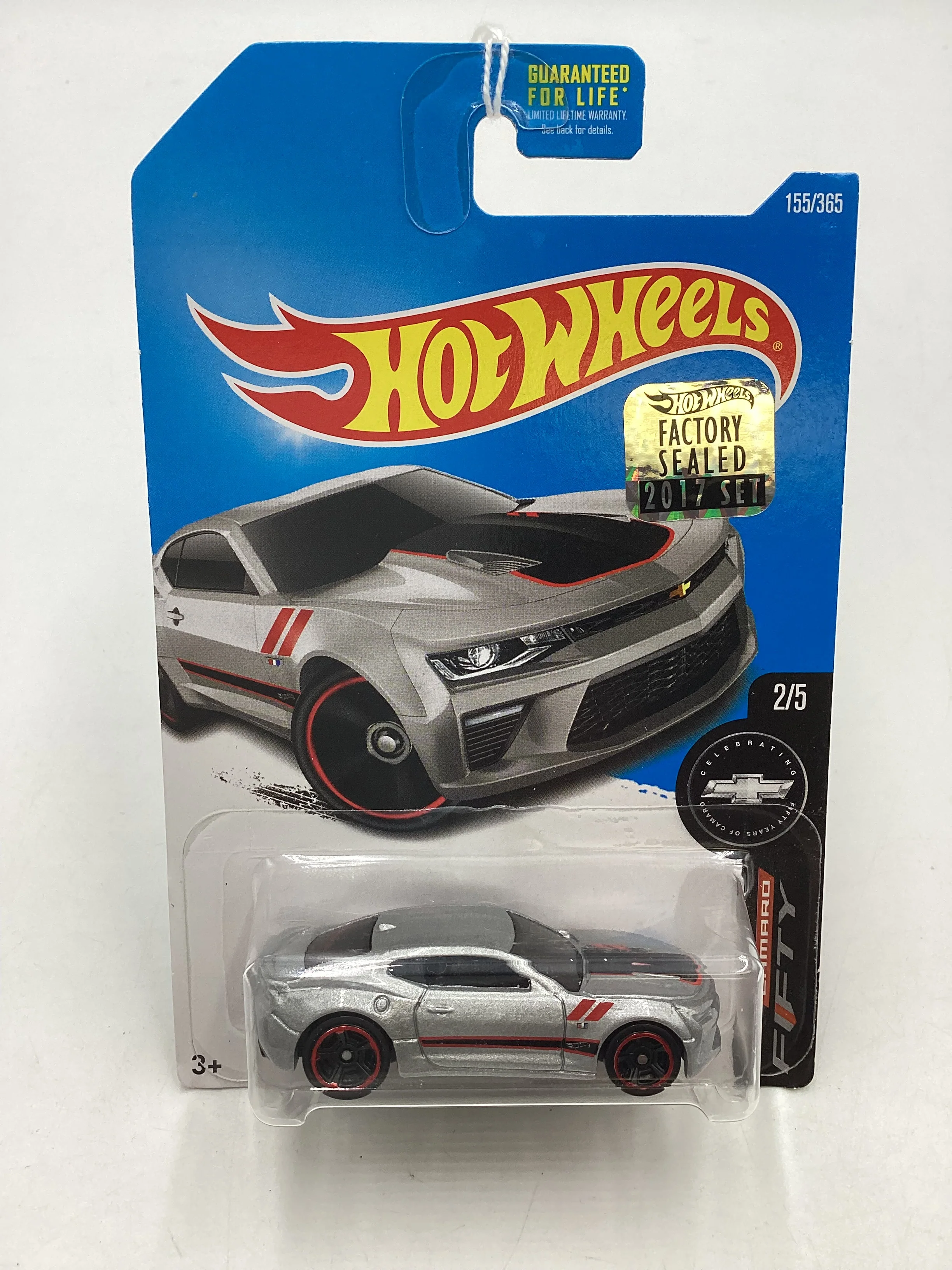 2017 Hot wheels #155 Factory Sealed Silver 16 Camaro SS 4B - Image 2