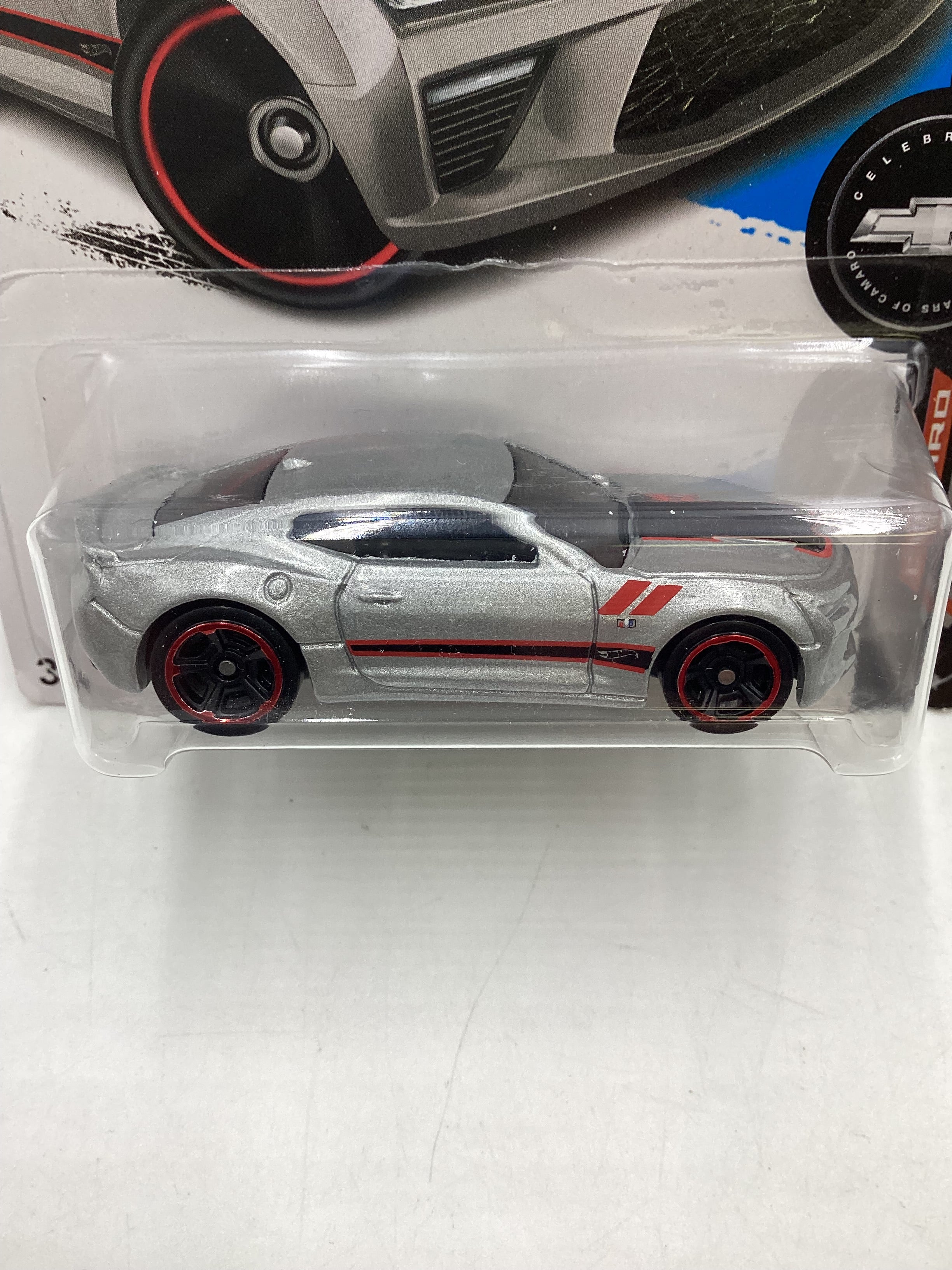 2017 Hot wheels #155 Factory Sealed Silver 16 Camaro SS 4B - Image 3