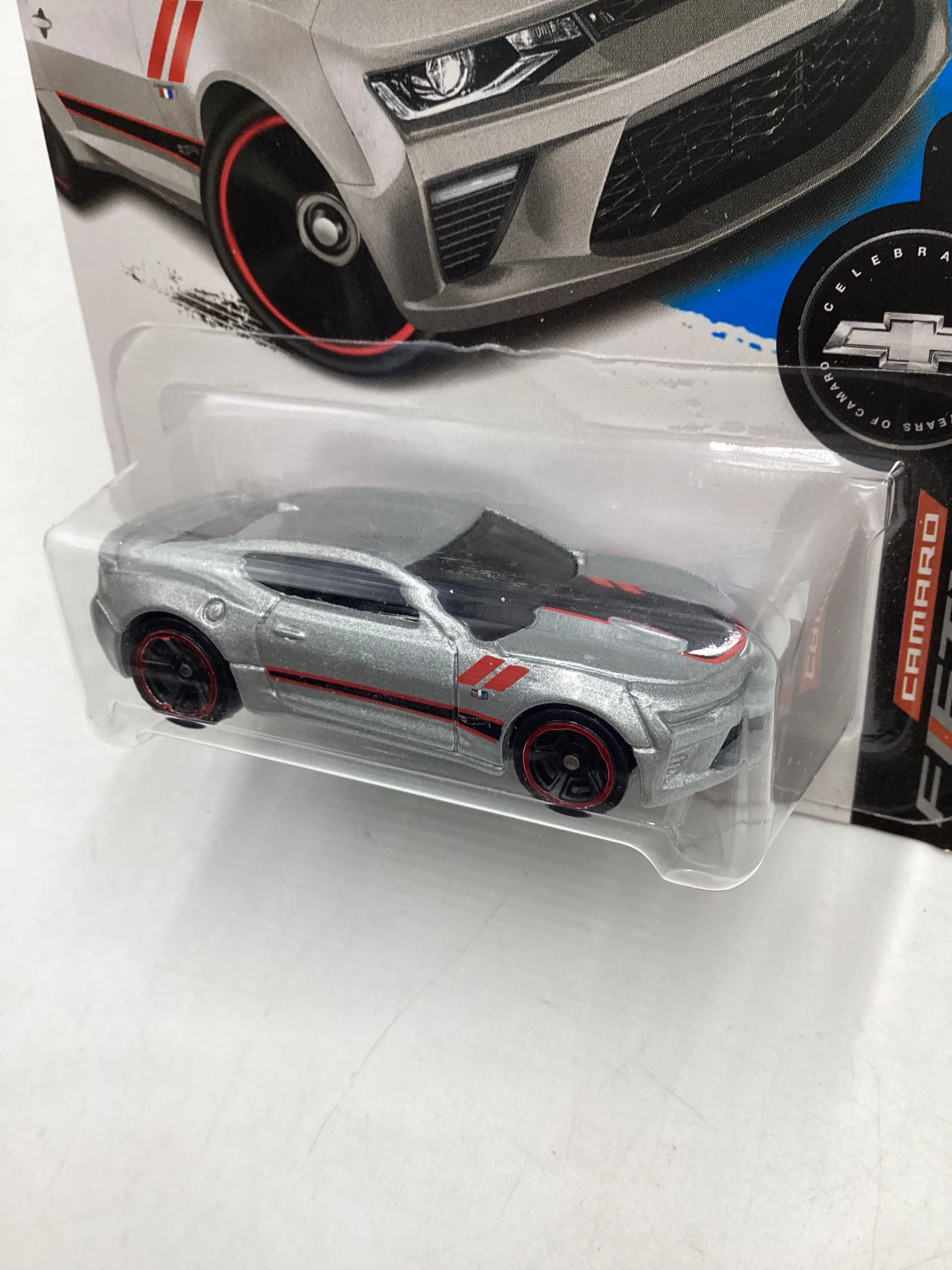 2017 Hot wheels #155 Factory Sealed Silver 16 Camaro SS 4B - Image 4