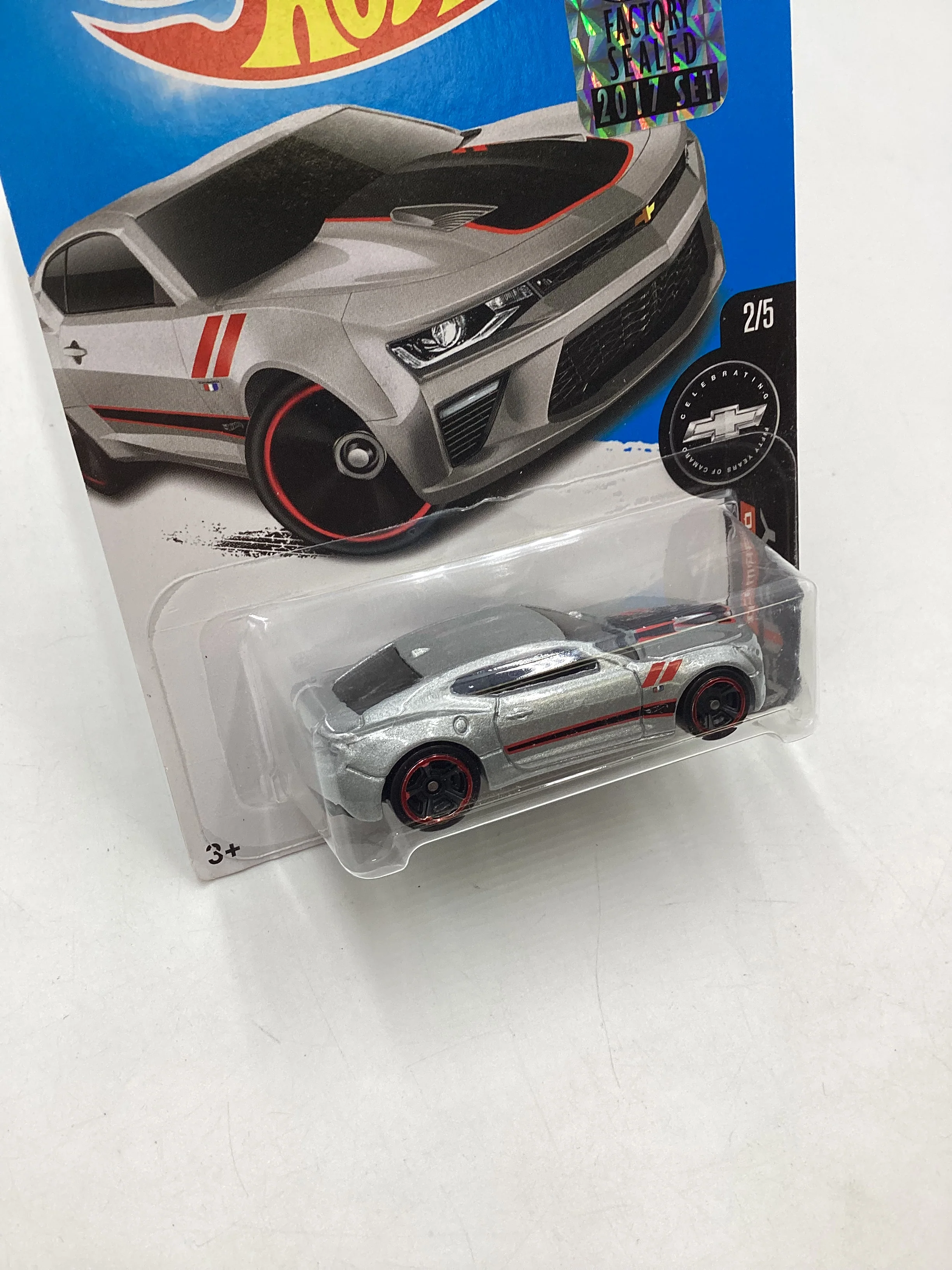 2017 Hot wheels #155 Factory Sealed Silver 16 Camaro SS 4B - Image 5