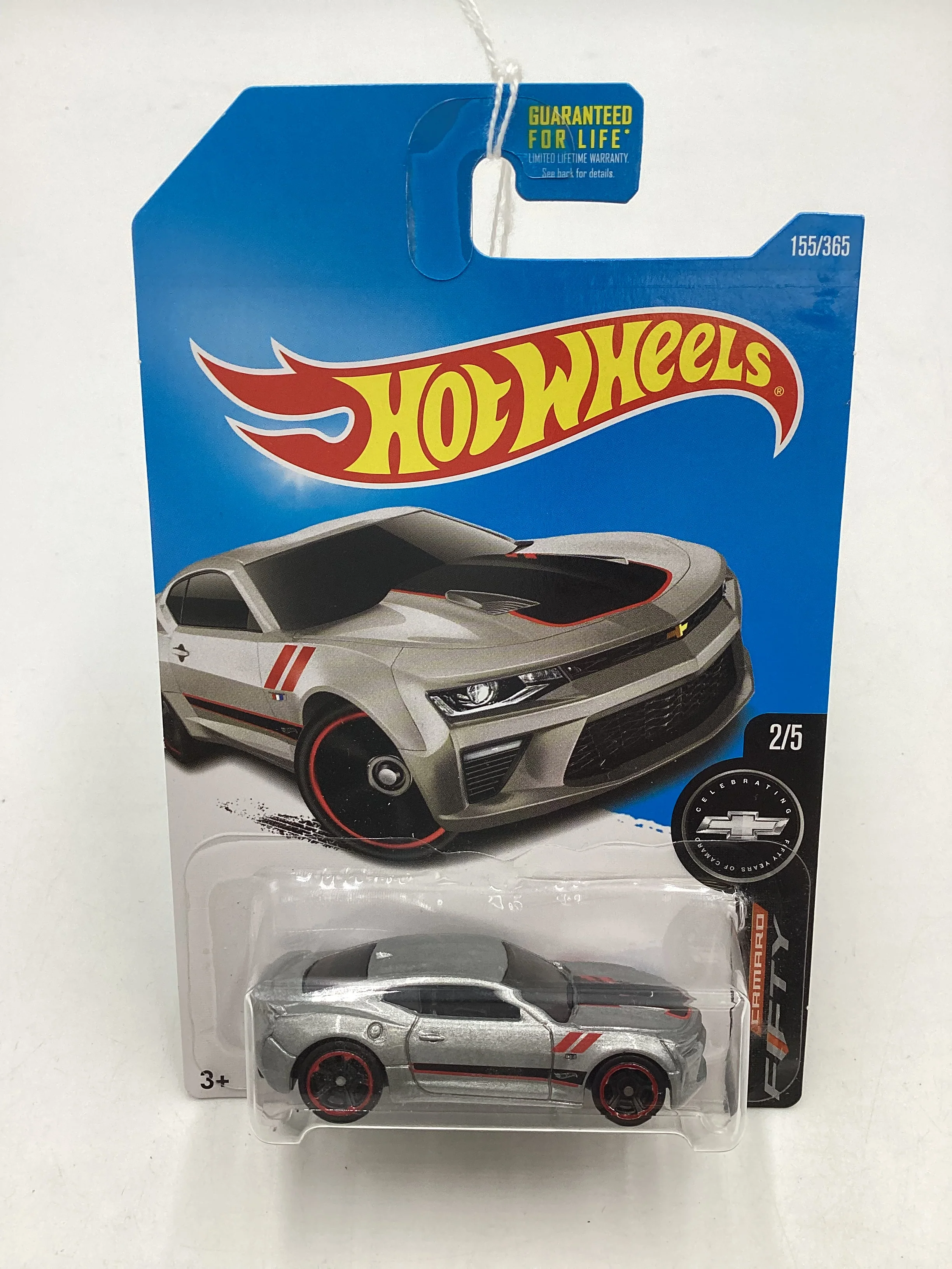 2017 Hot wheels #155 Silver 16 Camaro SS 4B - Image 2