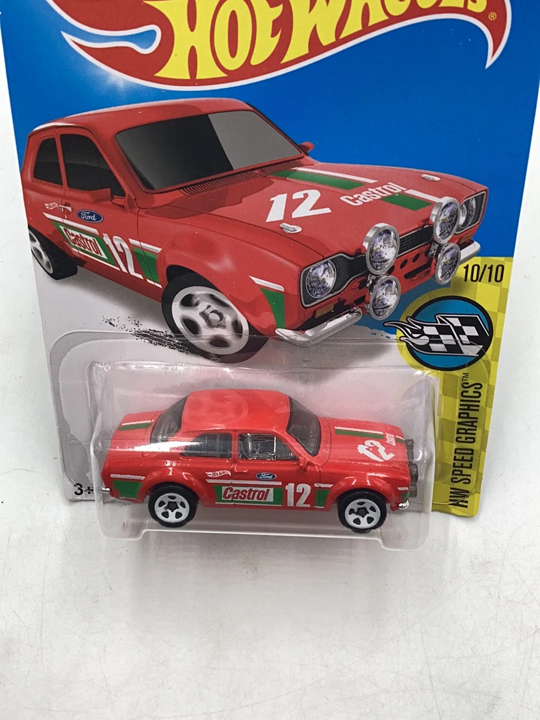 2017 Hot Wheels #185 70 Ford Escort RS1600 26E - Image 6