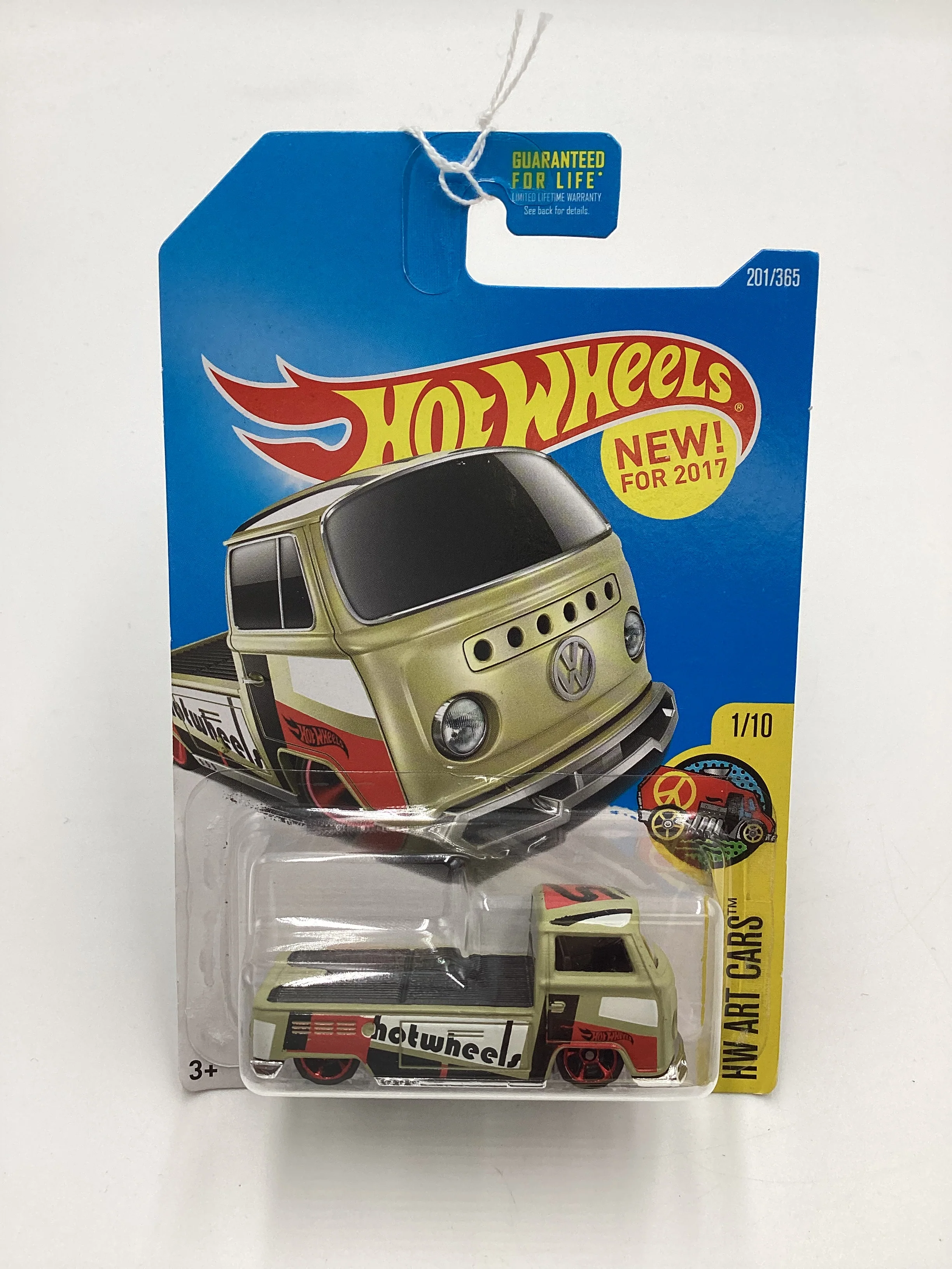 2017 Hot Wheels #201 Volkswagen T2 Pickup Tan 96D - Image 2