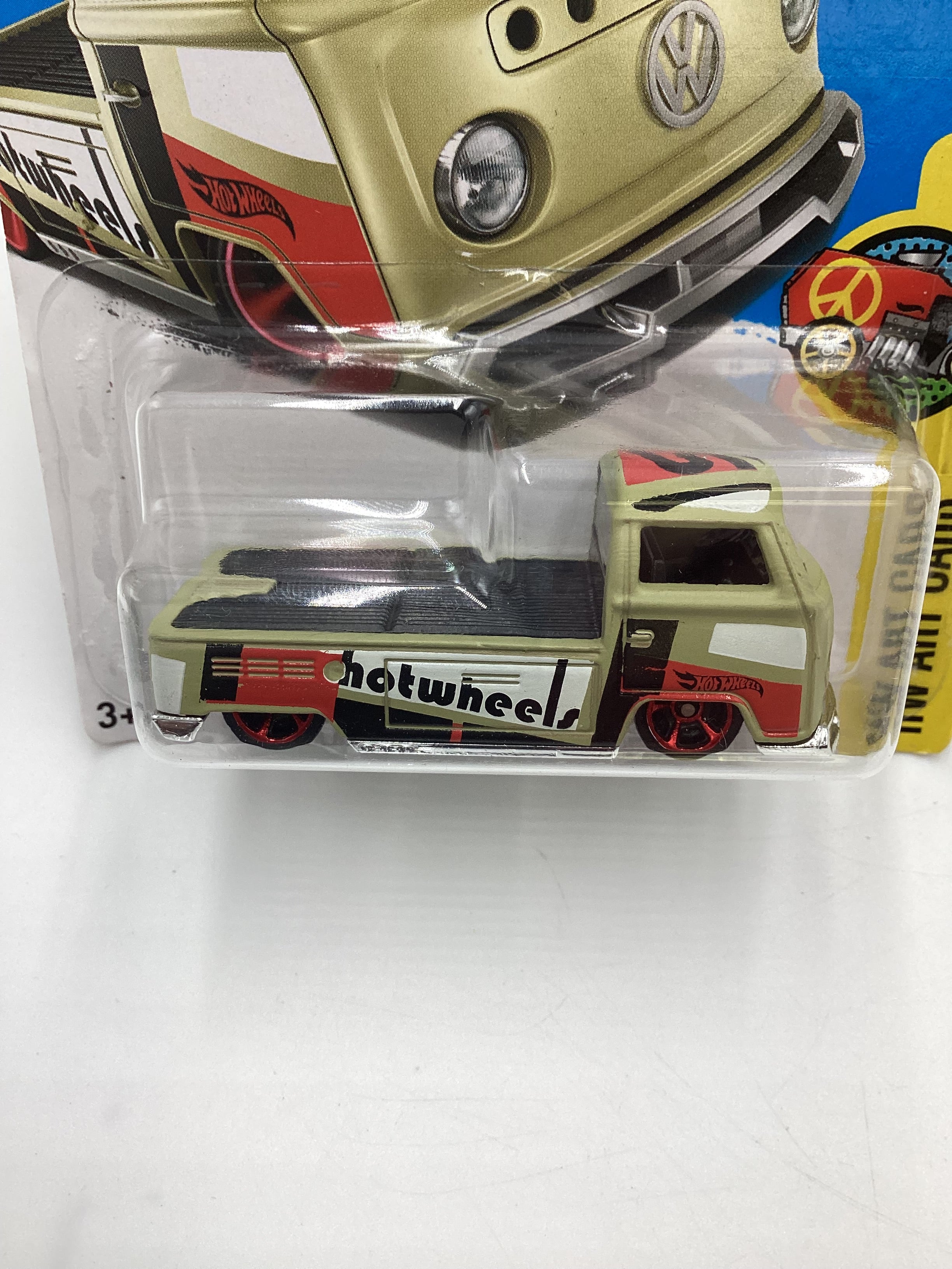 2017 Hot Wheels #201 Volkswagen T2 Pickup Tan 96D - Image 3