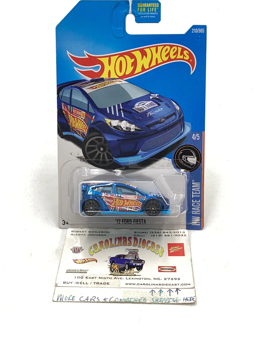 2017 Hot Wheels #210 12 Ford Fiesta 32E