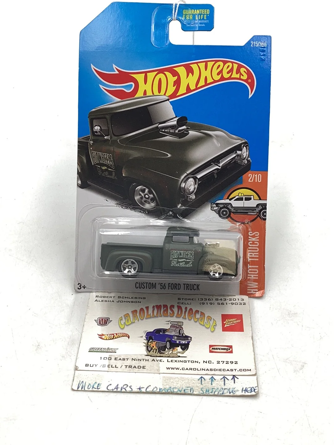 2017 Hot Wheels #215 Custom 56 Ford Truck 33A