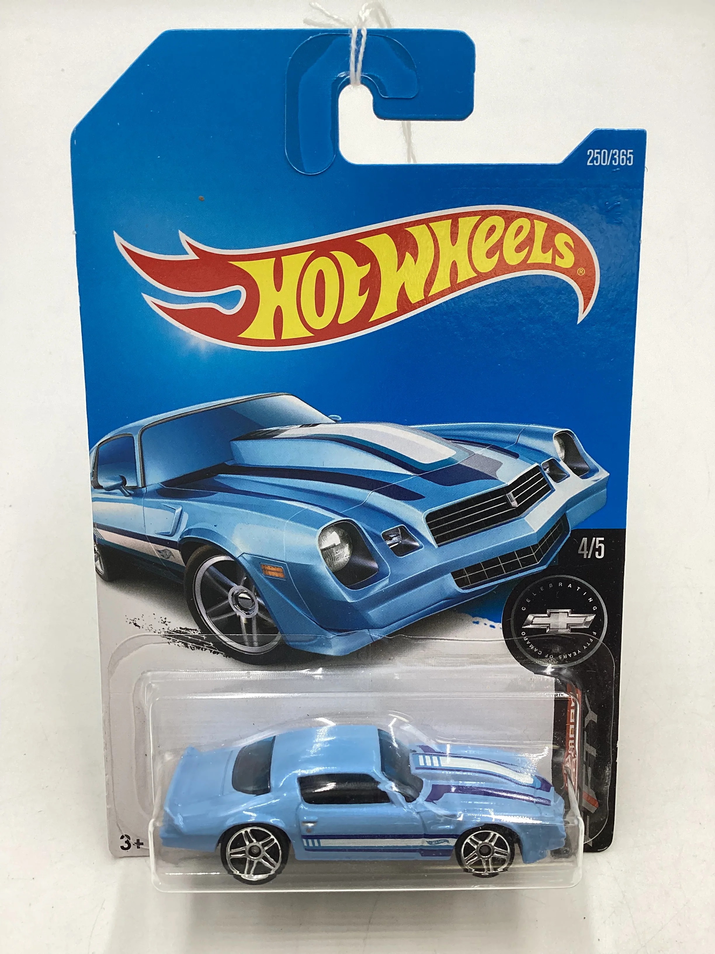 2017 Hot wheels #250 Light Blue 81 Camaro 14H - Image 2