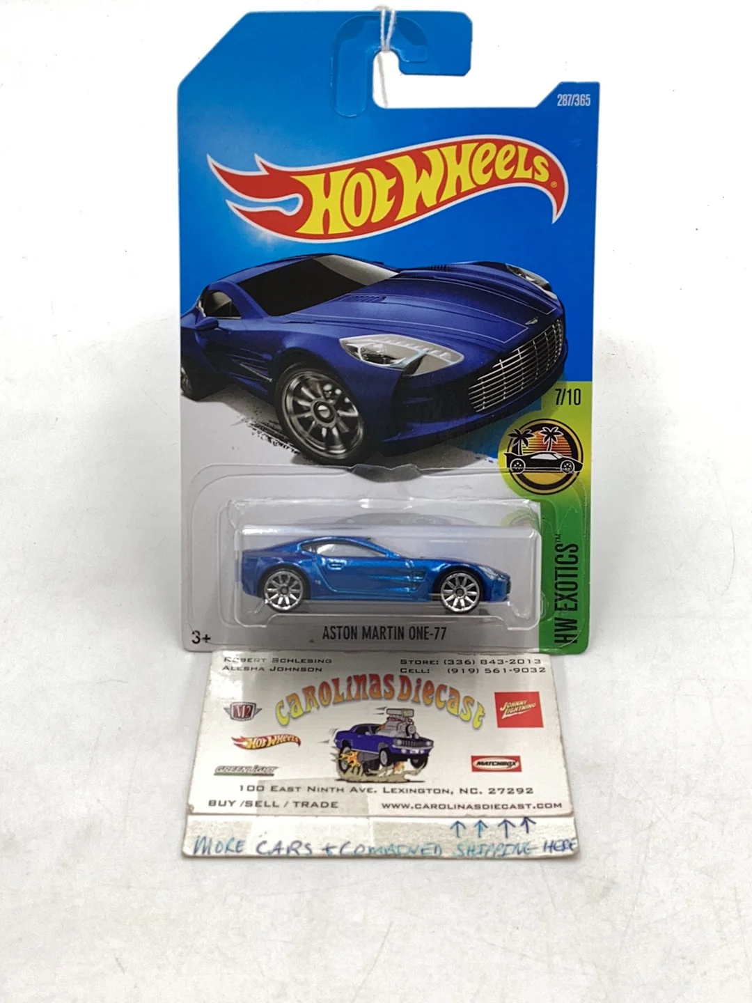 2017 hot wheels #287 Aston Martin One-77 106B