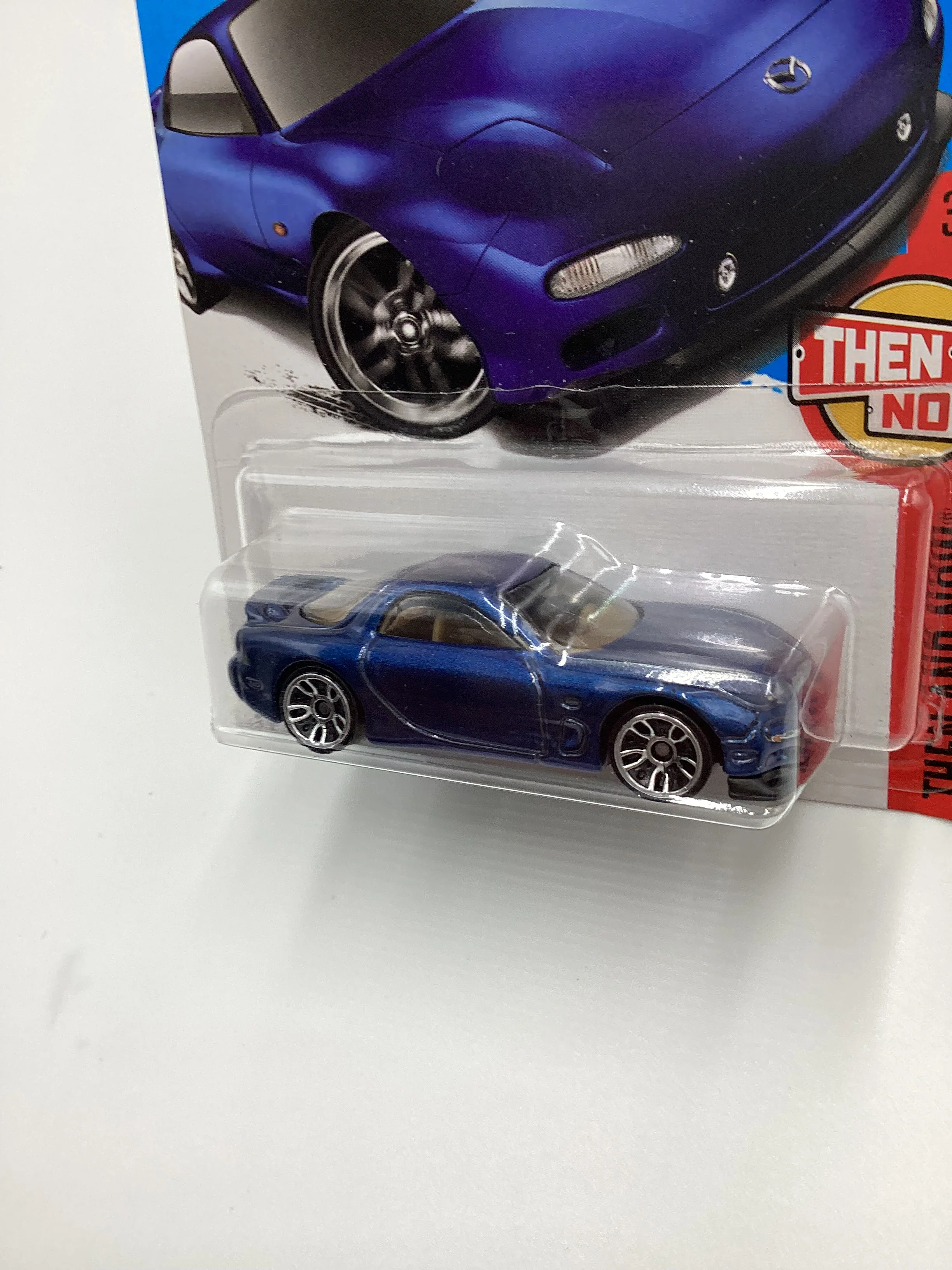 2017 Hot Wheels #336 95 Mazda RX-7 Blue 88D - Image 4