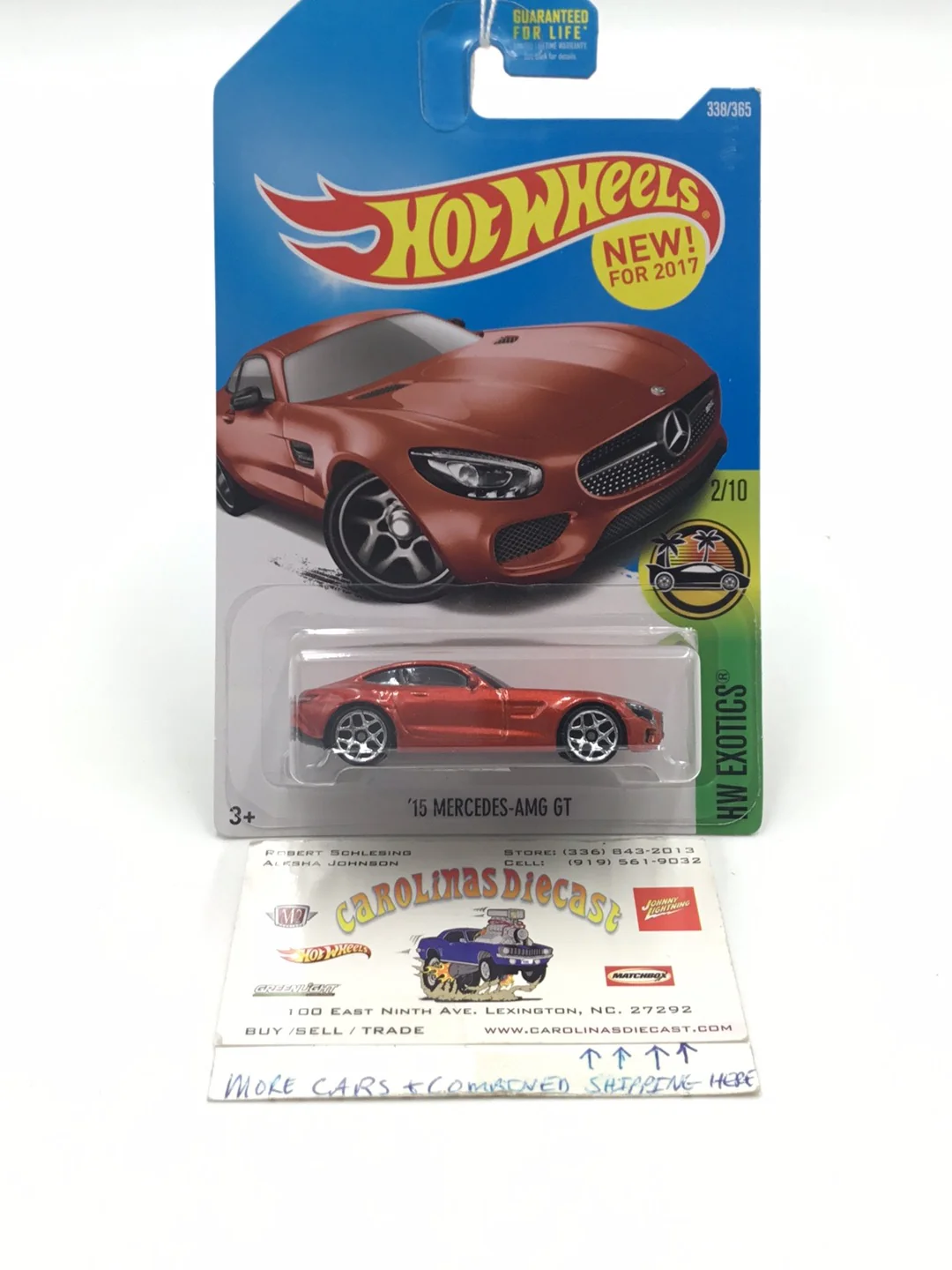 2017 hot wheels #338 15 Mercedes AMG GT 89D