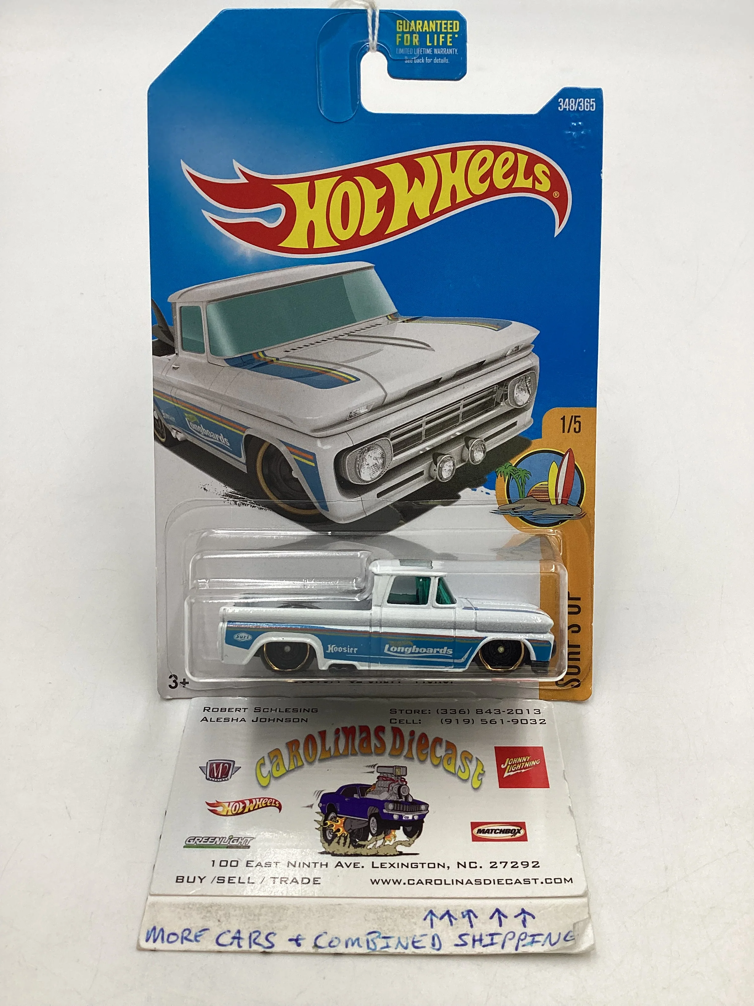 2017 Hot wheels #348 Custom 62 Chevy Pickup 14B