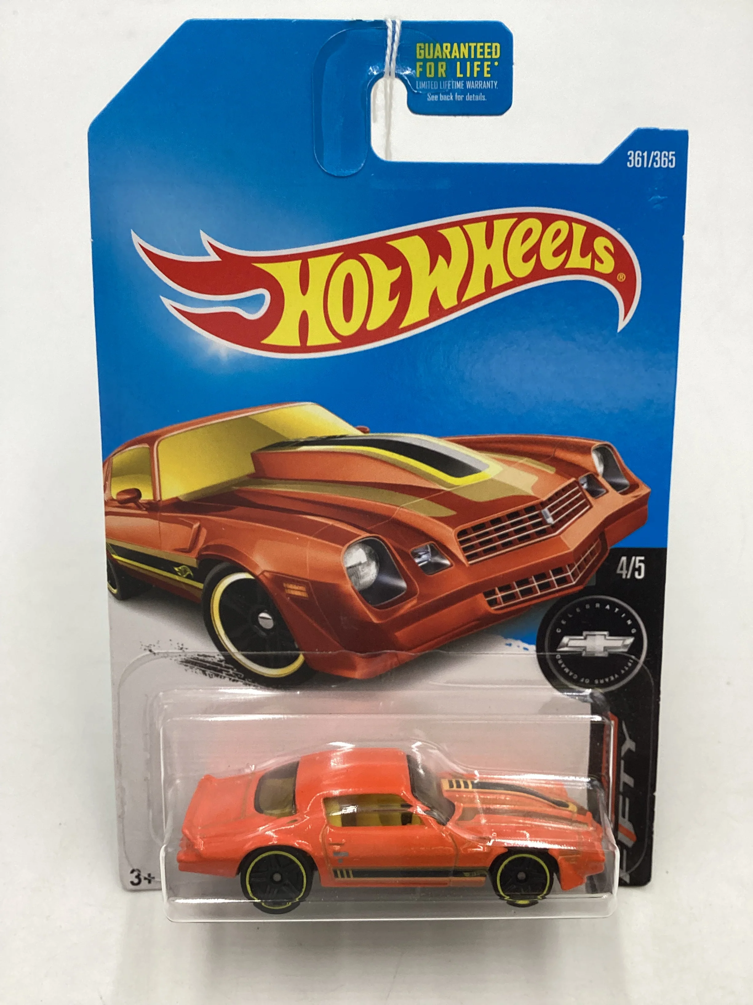 2017 Hot wheels #361 Orange 81 Camaro 14H