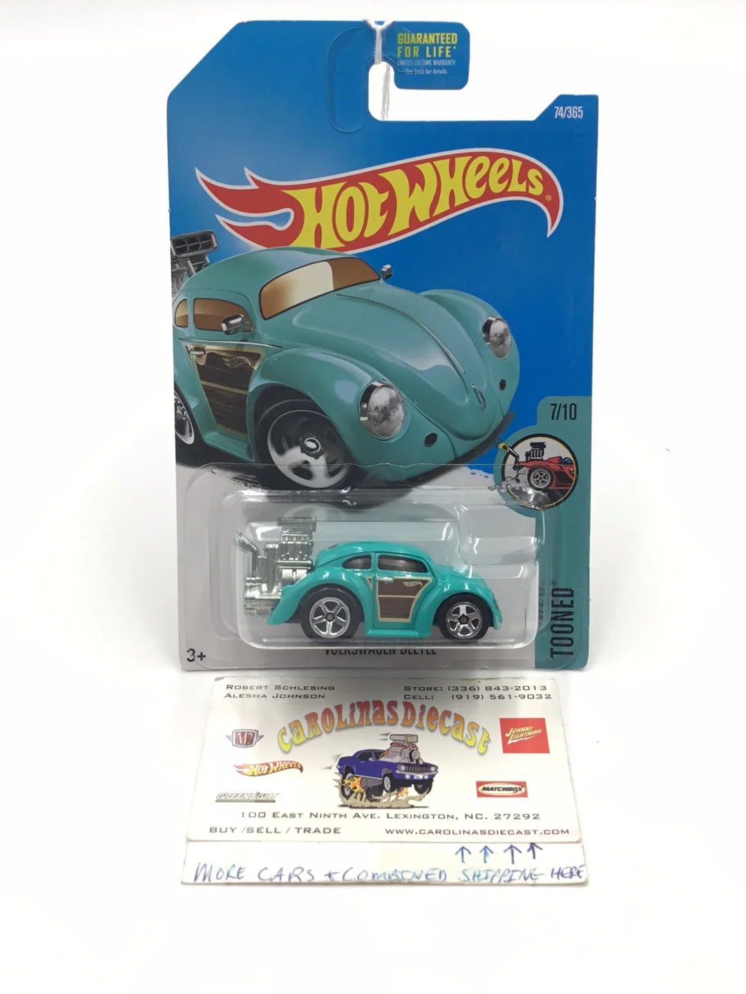 2017 hot wheels #74 Volkswagen Beetle Tooned PP6