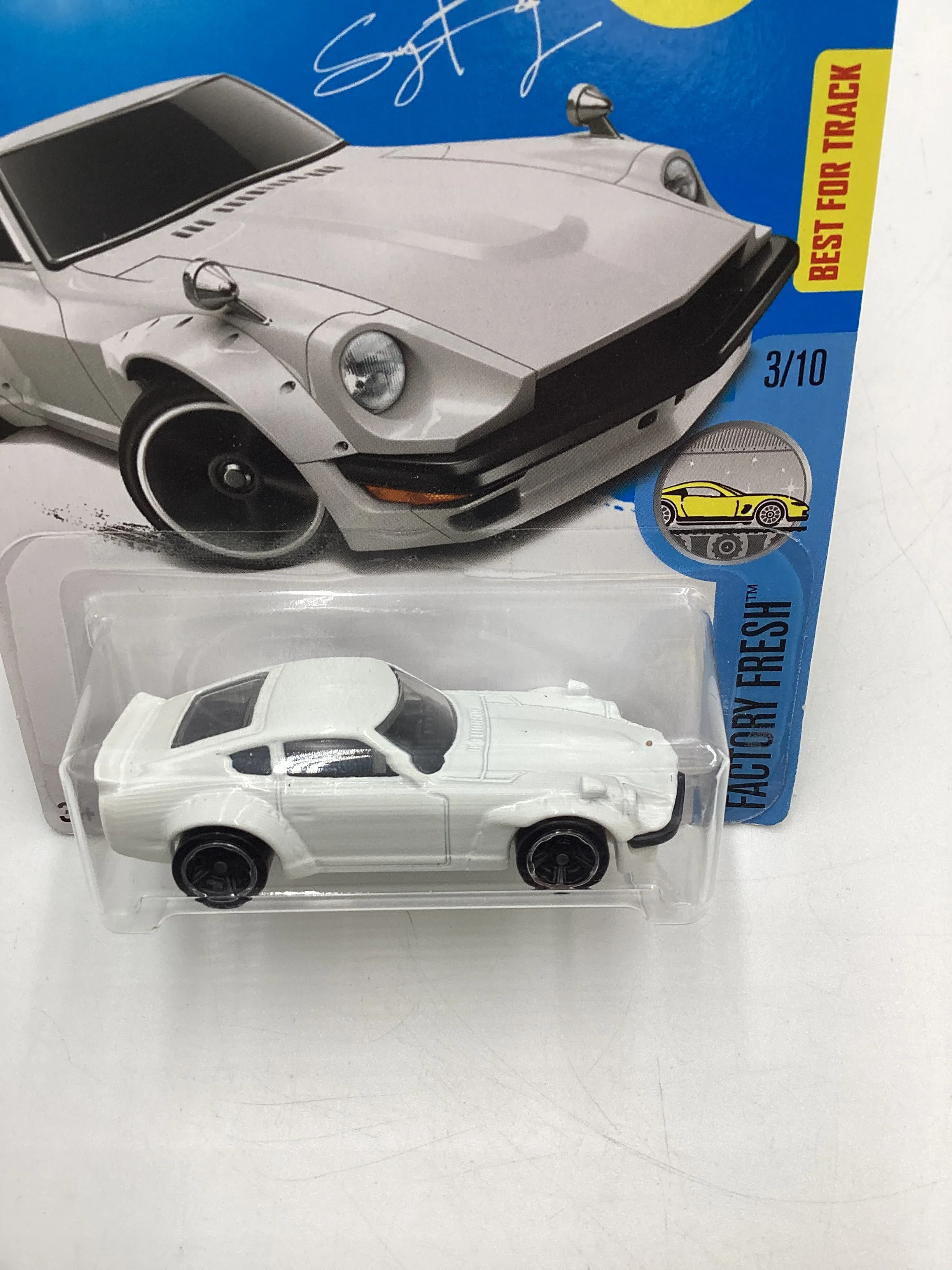 2017 Hot Wheels Factory Fresh #76 Custom Datsun 240Z White 88G - Image 6