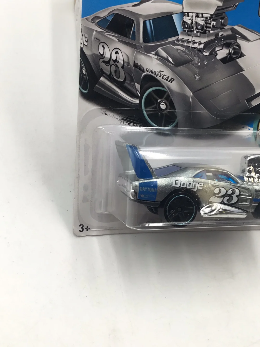 2017 Hot Wheels Dodge Charger Daytona Zamac #4 147D - Image 3