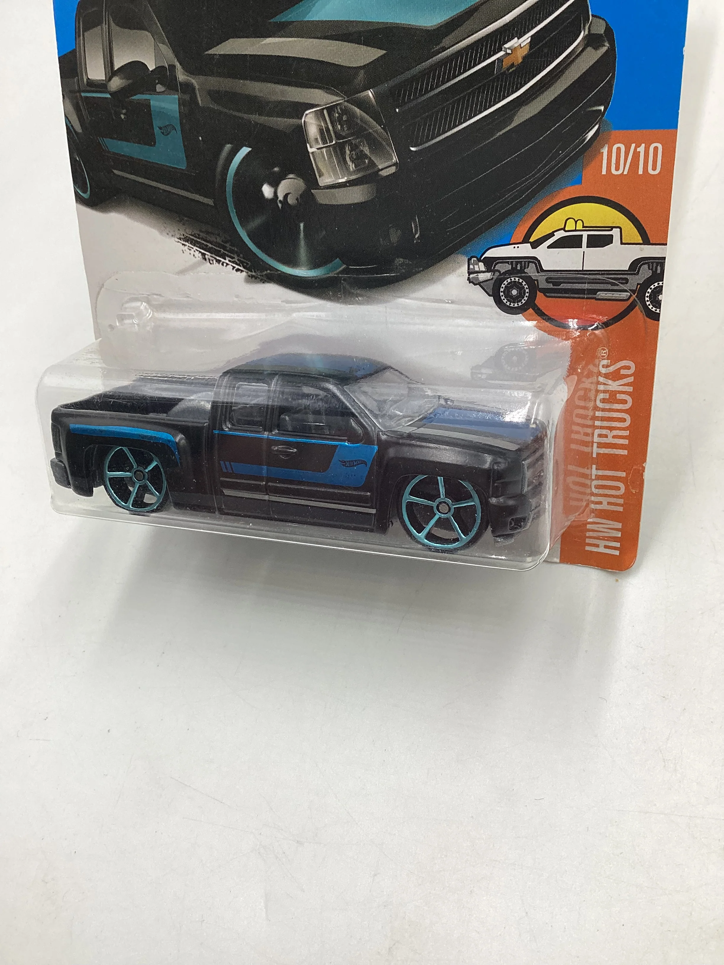 2017 Hot wheels Hot Trucks #159 Chevy Silverado Black 17B - Image 4