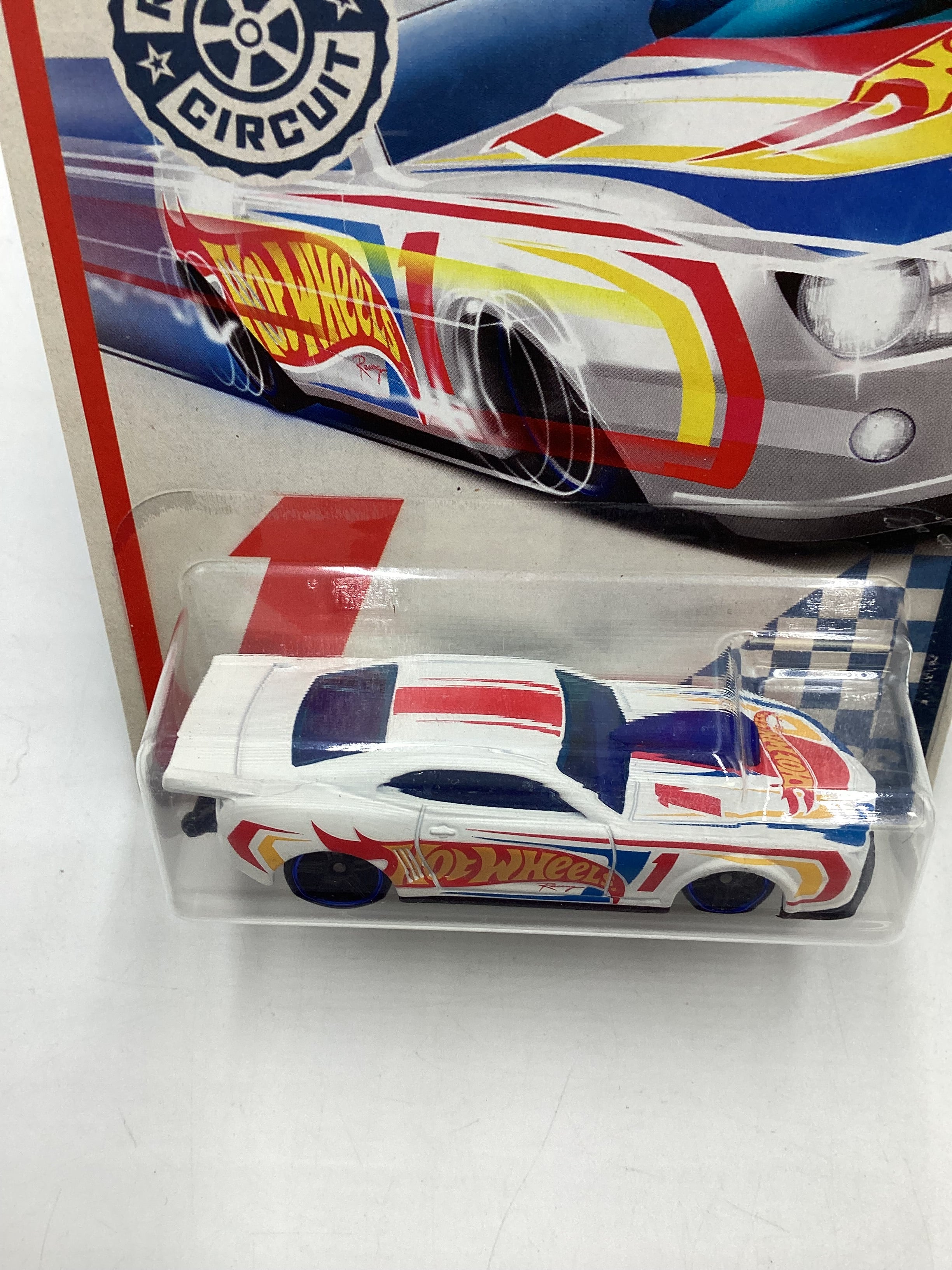 2017 Hot wheels Racing Circuit #1 10 Pro Stock Camaro White 154i - Image 6