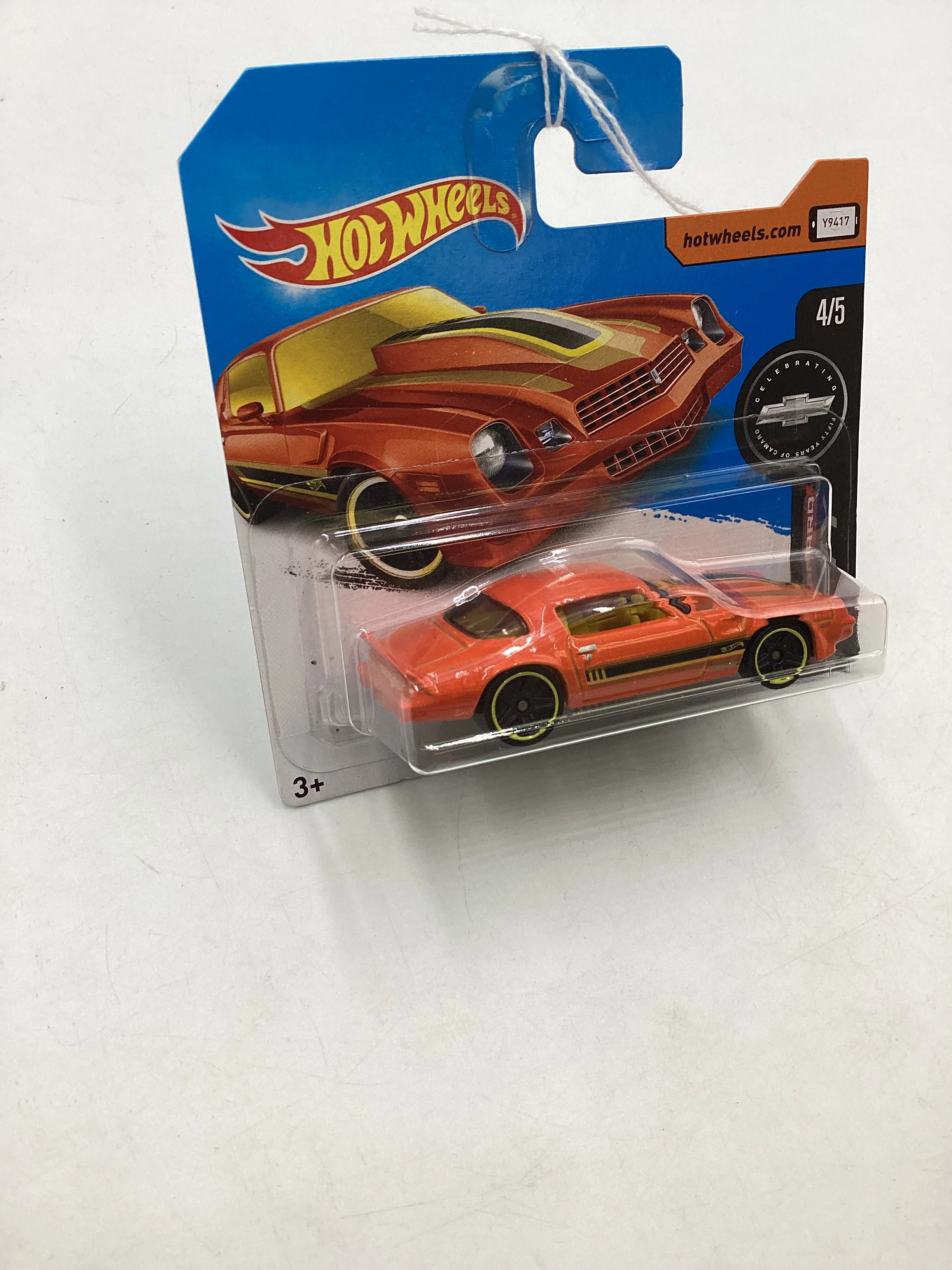 2017 Hot wheels Short Card Orange 81 Camaro 9C - Image 5
