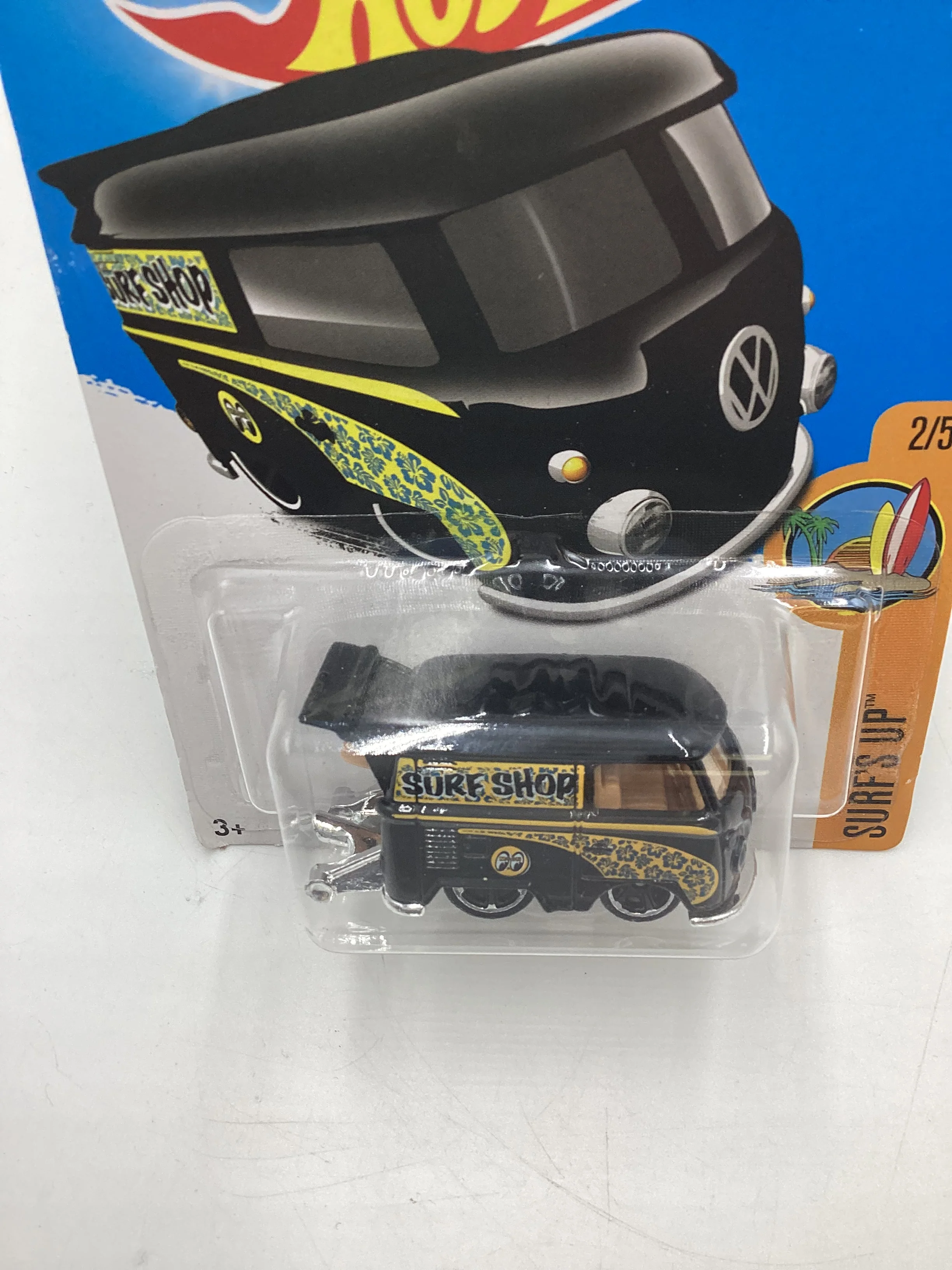 2017 Hot Wheels Surfs Up #302 Kool Kombi Black Mooneyes 96C - Image 6