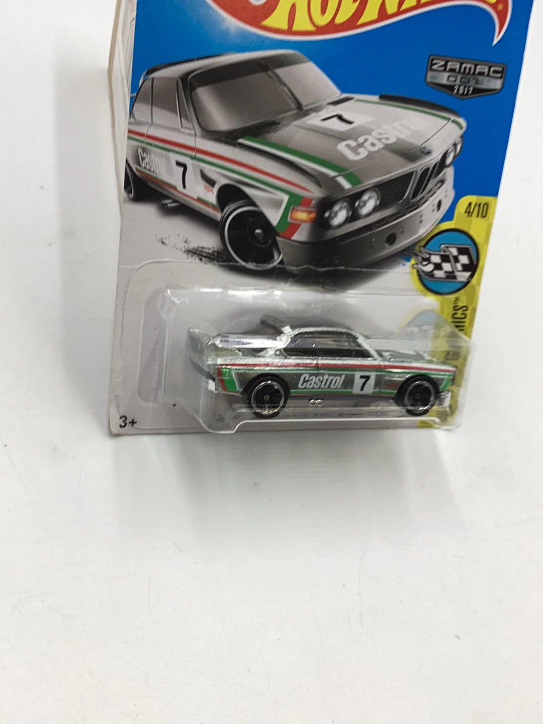 2017 Hot wheels Zamac 001 73 BMW 3.0 CSL Race Car 150G - Image 4