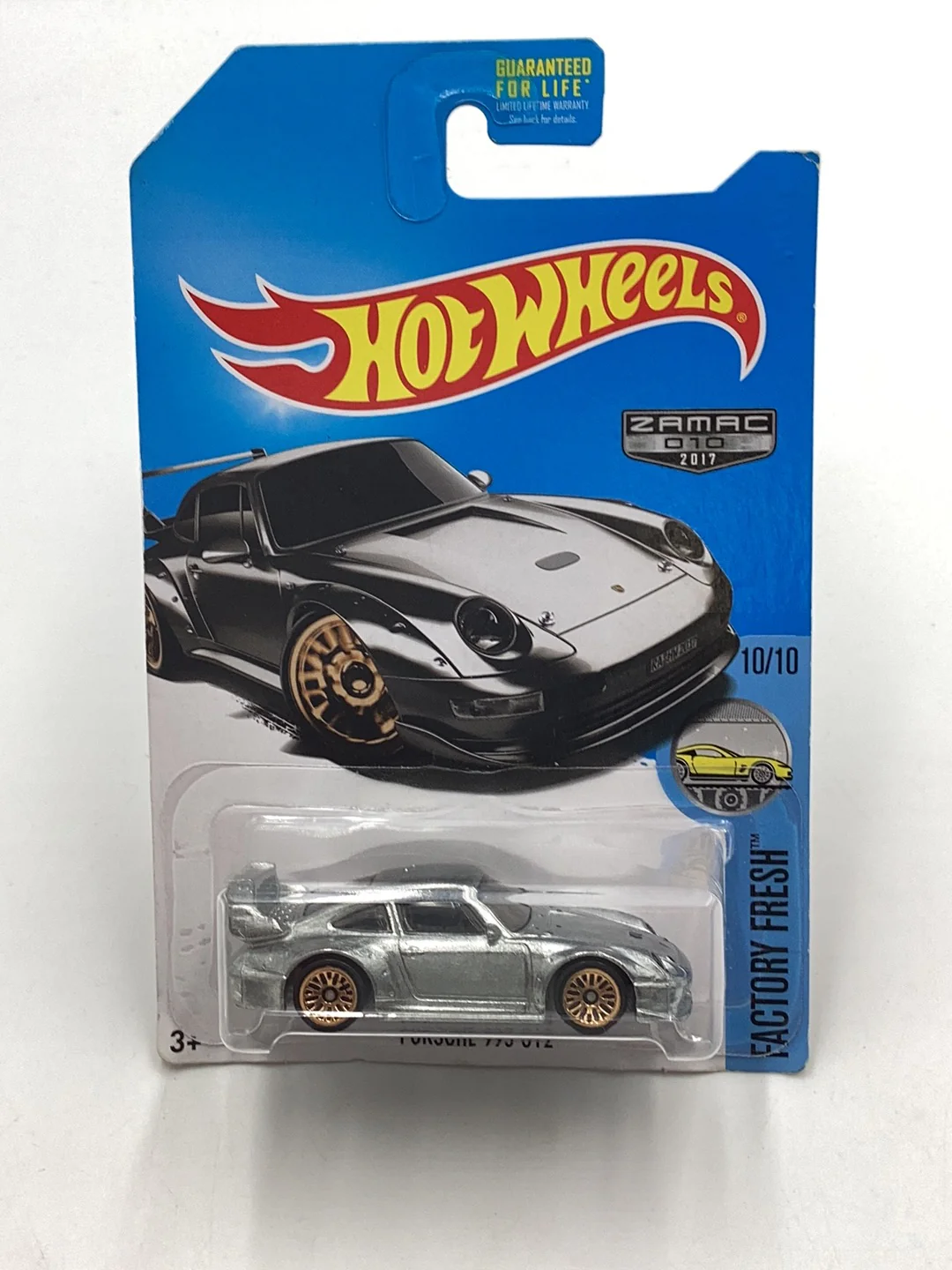 2017 Hot Wheels Zamac #10 Porsche 993 GT2 with protector - Image 2