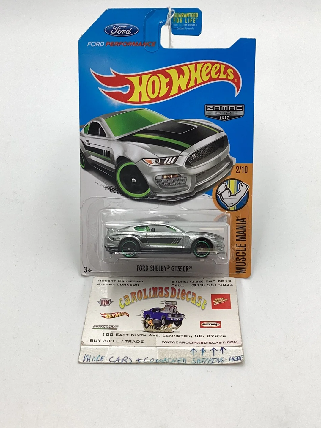 2017 hot wheels Zamac #12 Ford Shelby GT350R 149H