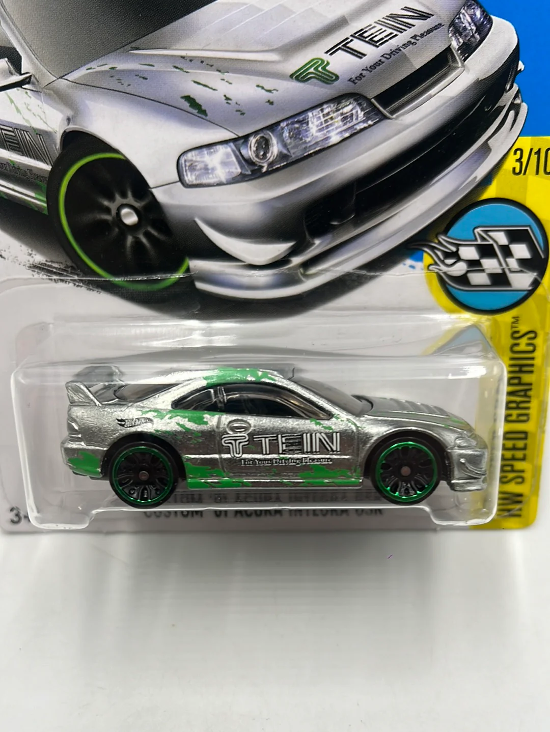 2017 Hot Wheels Zamac #5 Custom 2001 Acura Integra 147A - Image 3