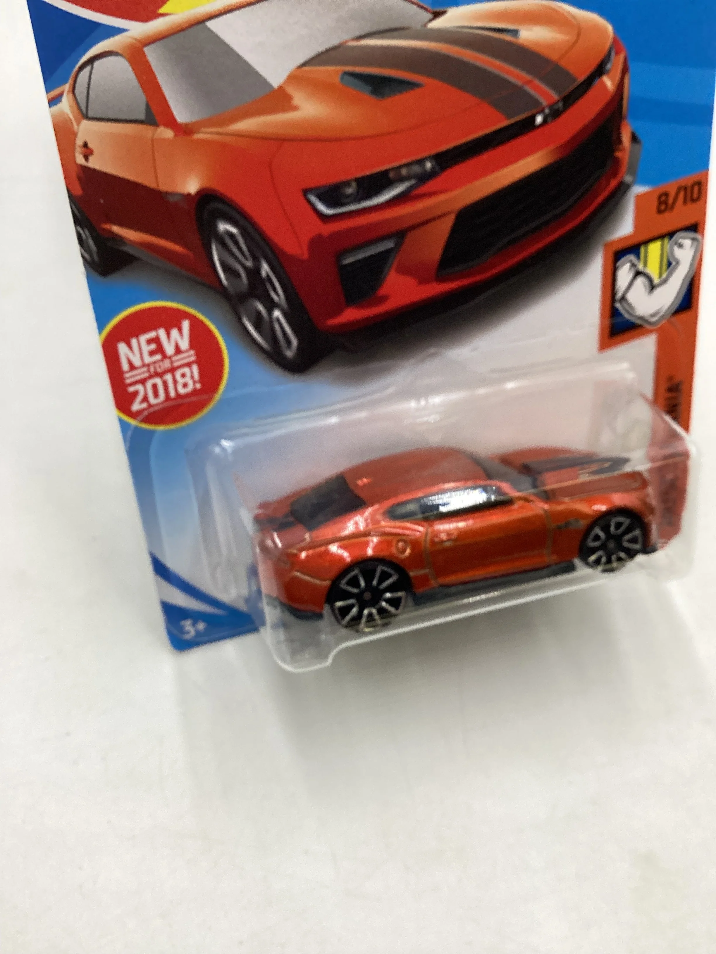 2018 Hot Wheels #50 Orange 18 Camaro SS 5E - Image 5