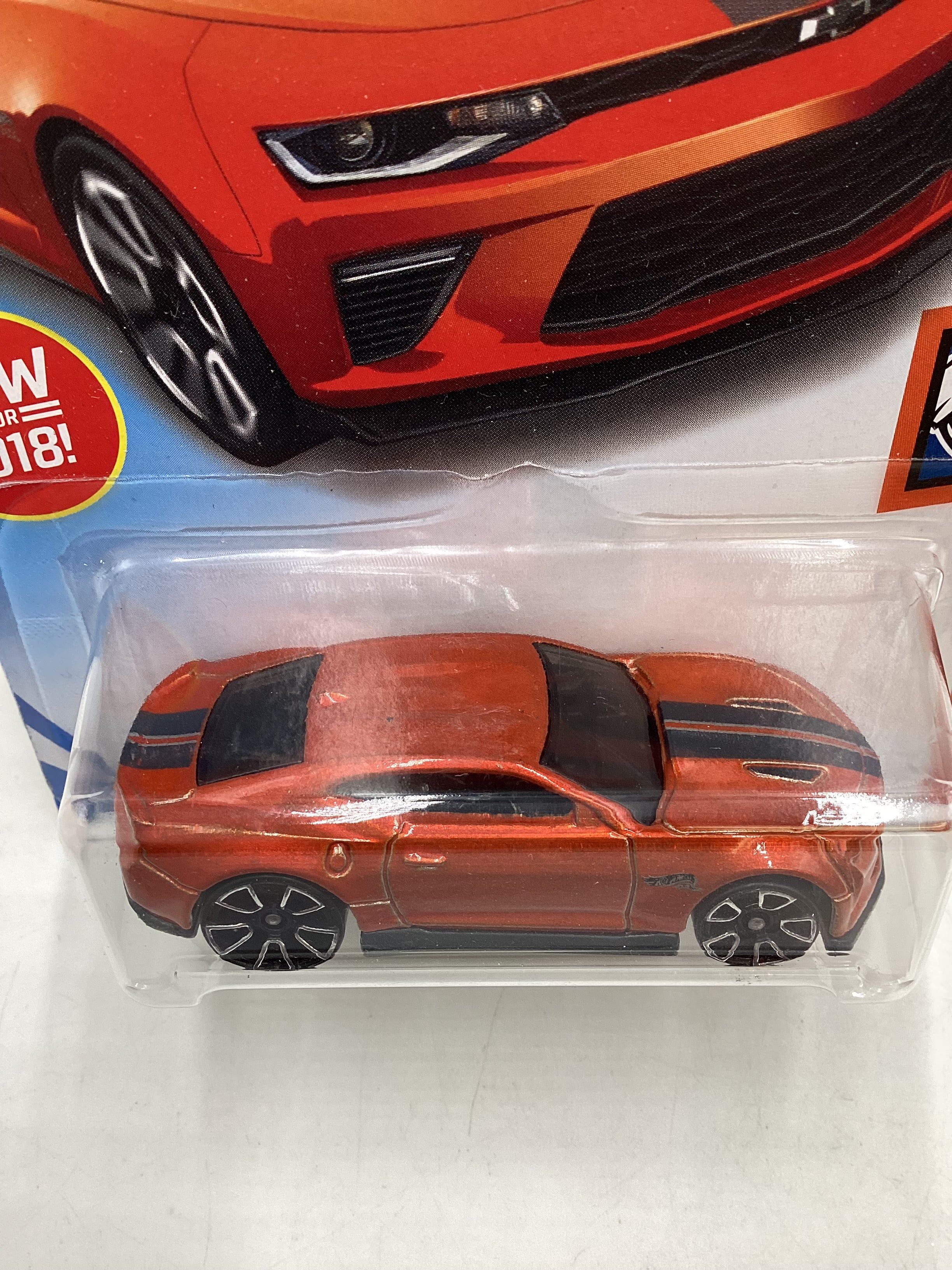 2018 Hot Wheels #50 Orange 18 Camaro SS 5E - Image 6