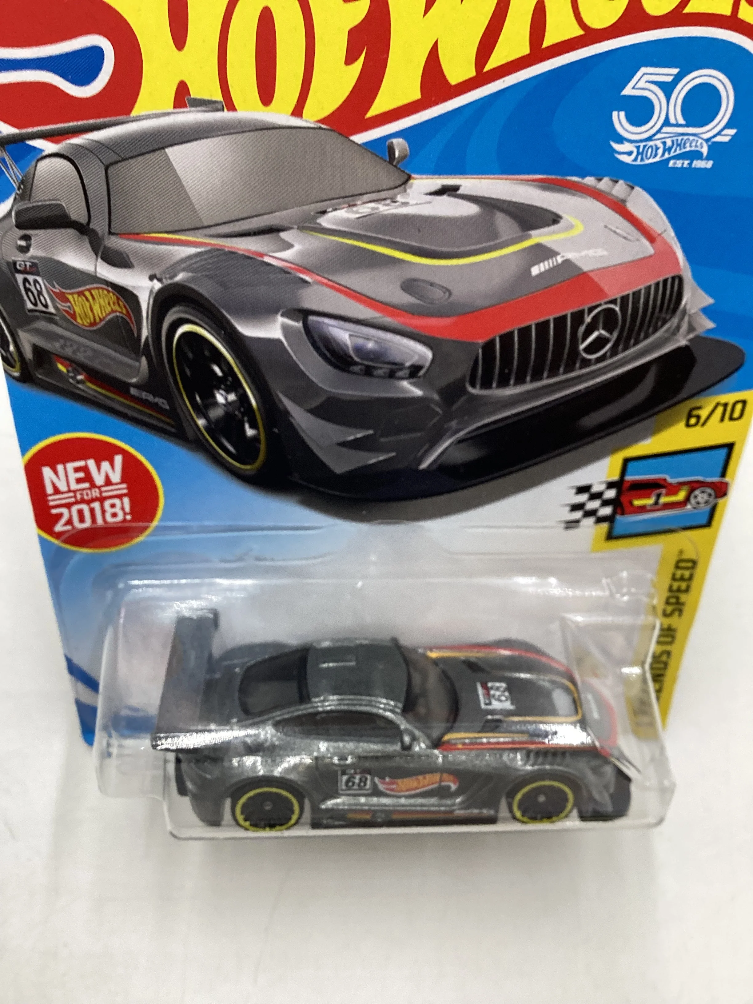 2018 Hot Wheels #072 16 Mercedes AMG GT3 91D - Image 5