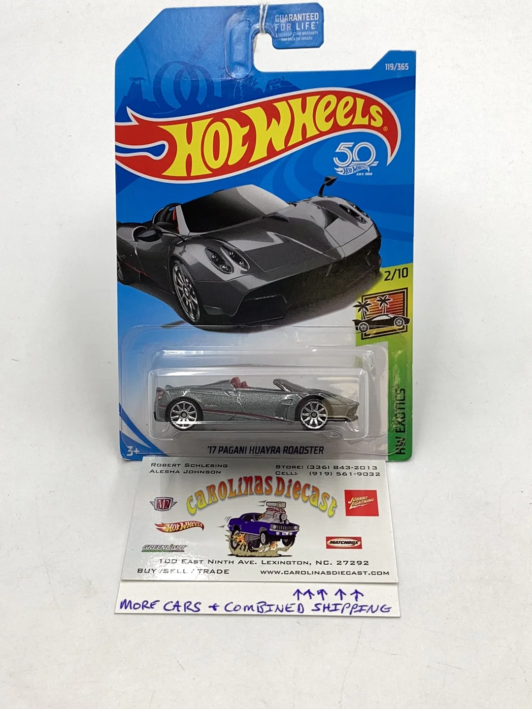 2018 Hot Wheels #119 ‘17 Pagani Huayra Roadster 103A
