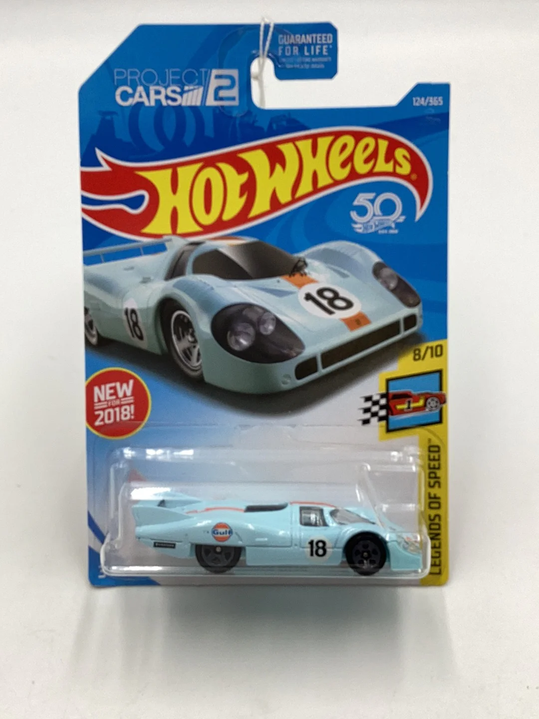 2018 Hot Wheels #124 Porsche 917 LH Gulf 101G - Image 2