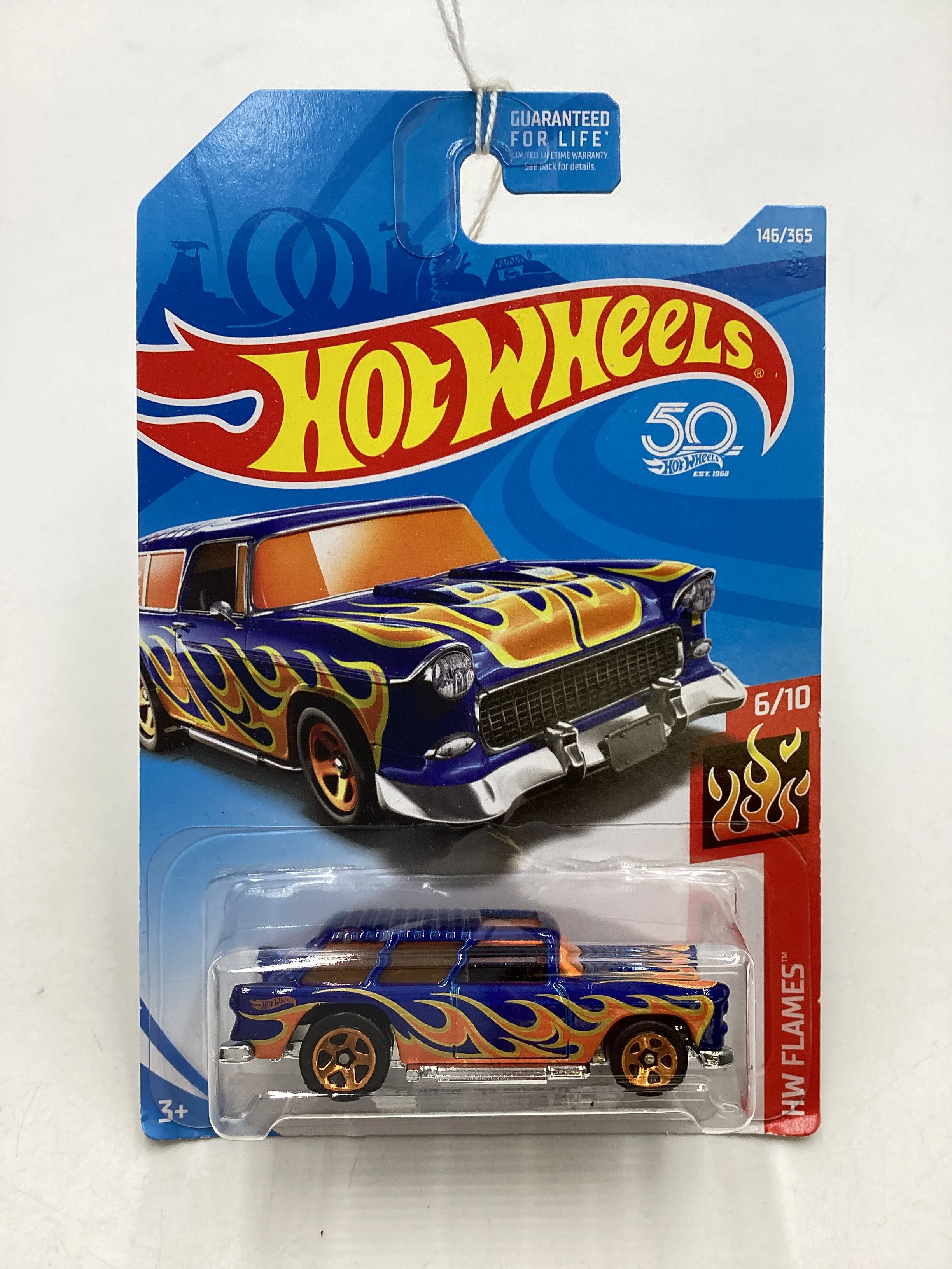 2018 Hot Wheels #146 Blue Classic 55 Nomad 6E - Image 2