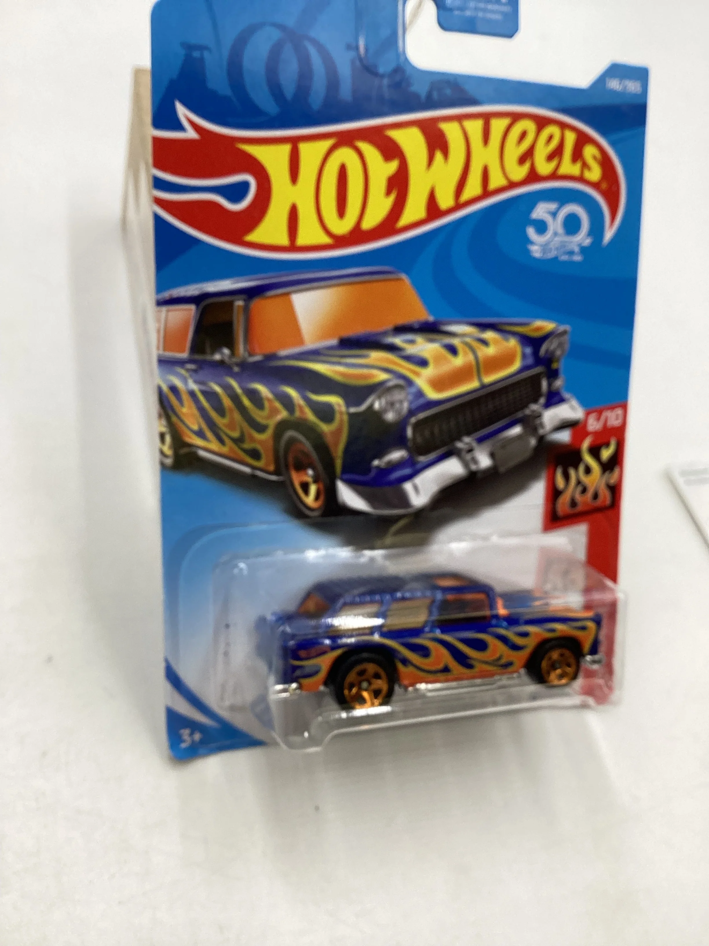 2018 Hot Wheels #146 Blue Classic 55 Nomad 6E - Image 5