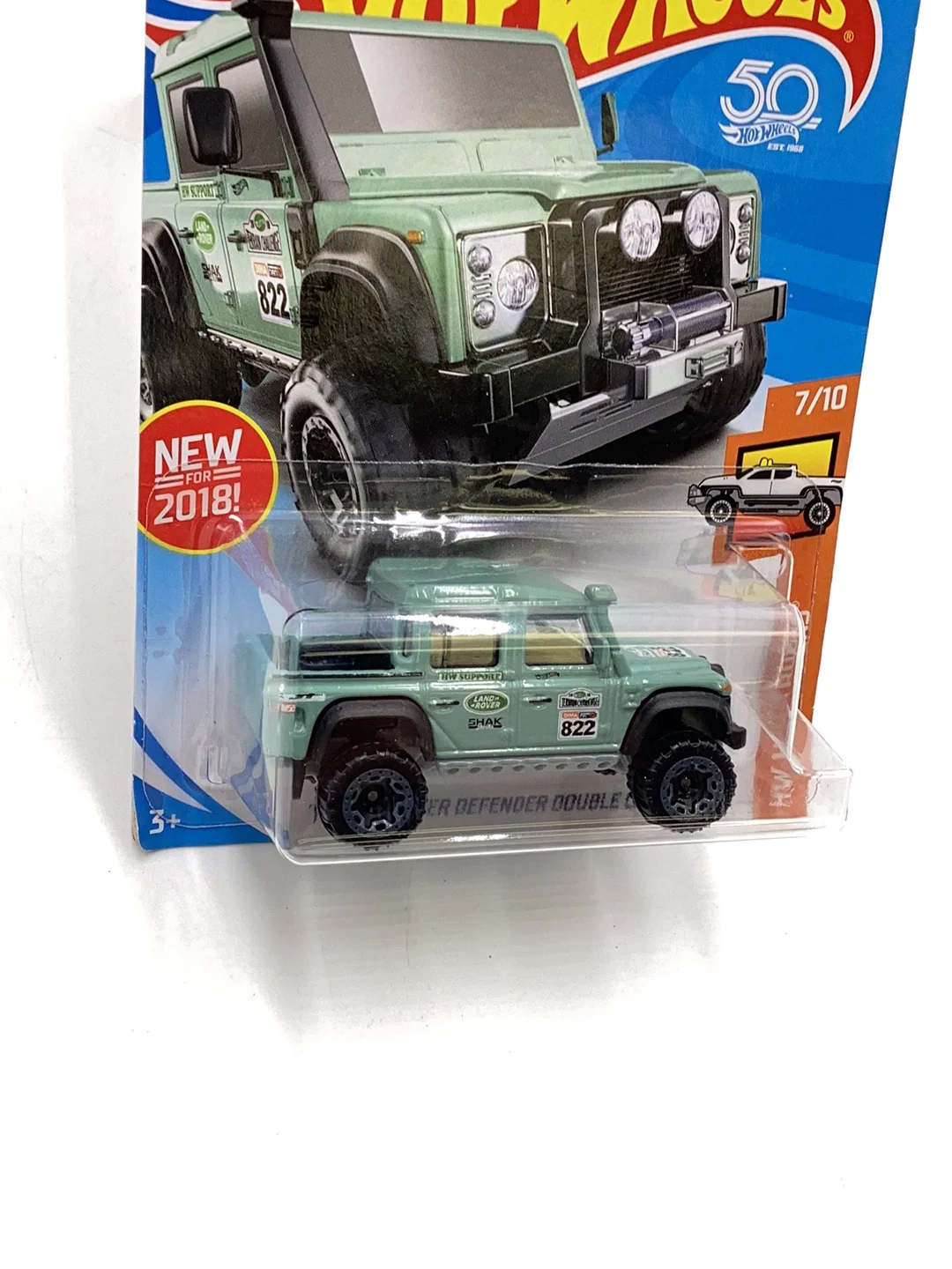 2018 Hot wheels #158 ‘15 Land Rover Defender Double Cab 63G - Image 4
