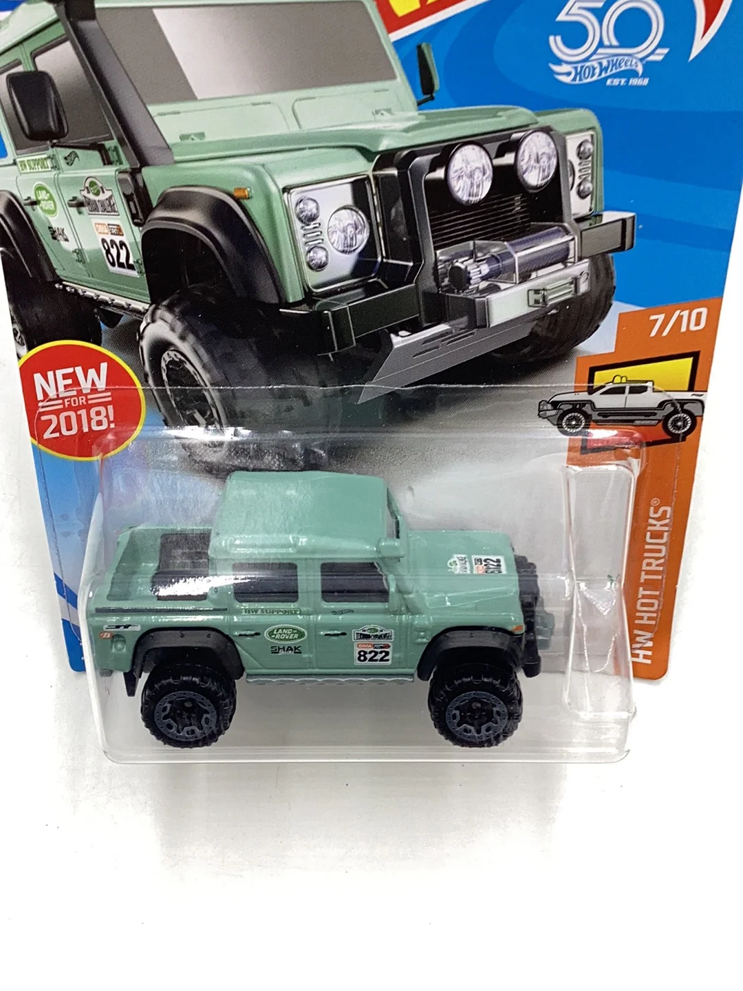 2018 Hot wheels #158 ‘15 Land Rover Defender Double Cab 63G - Image 7