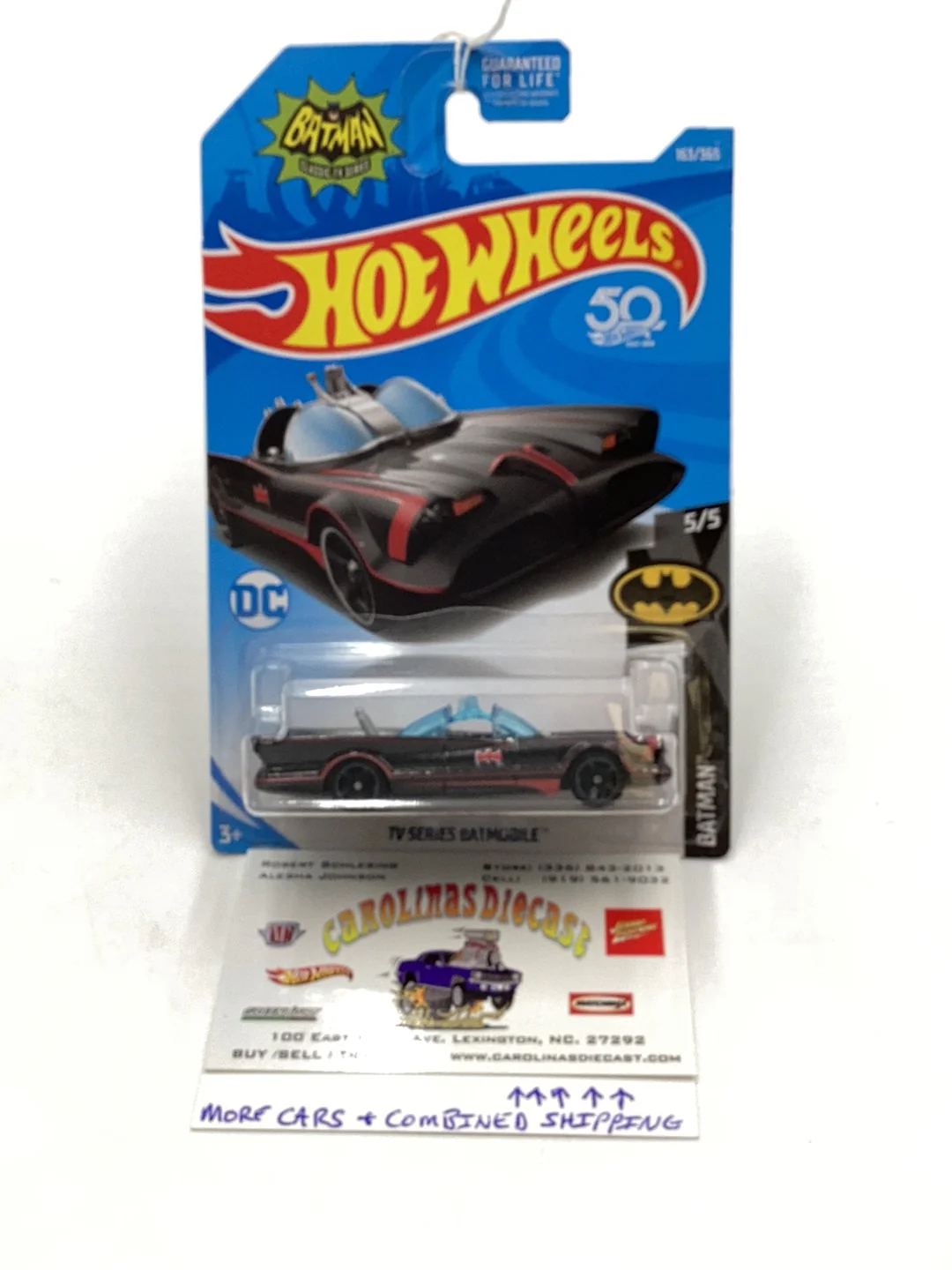 2018 Hot Wheels #163 TV Series Batmobile 121C