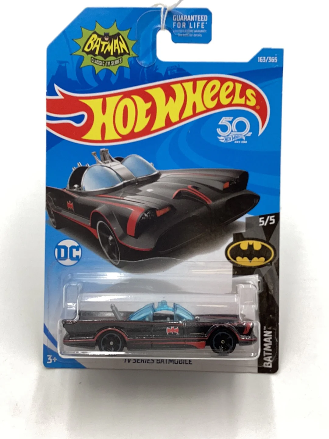 2018 Hot Wheels #163 TV Series Batmobile 121C - Image 2