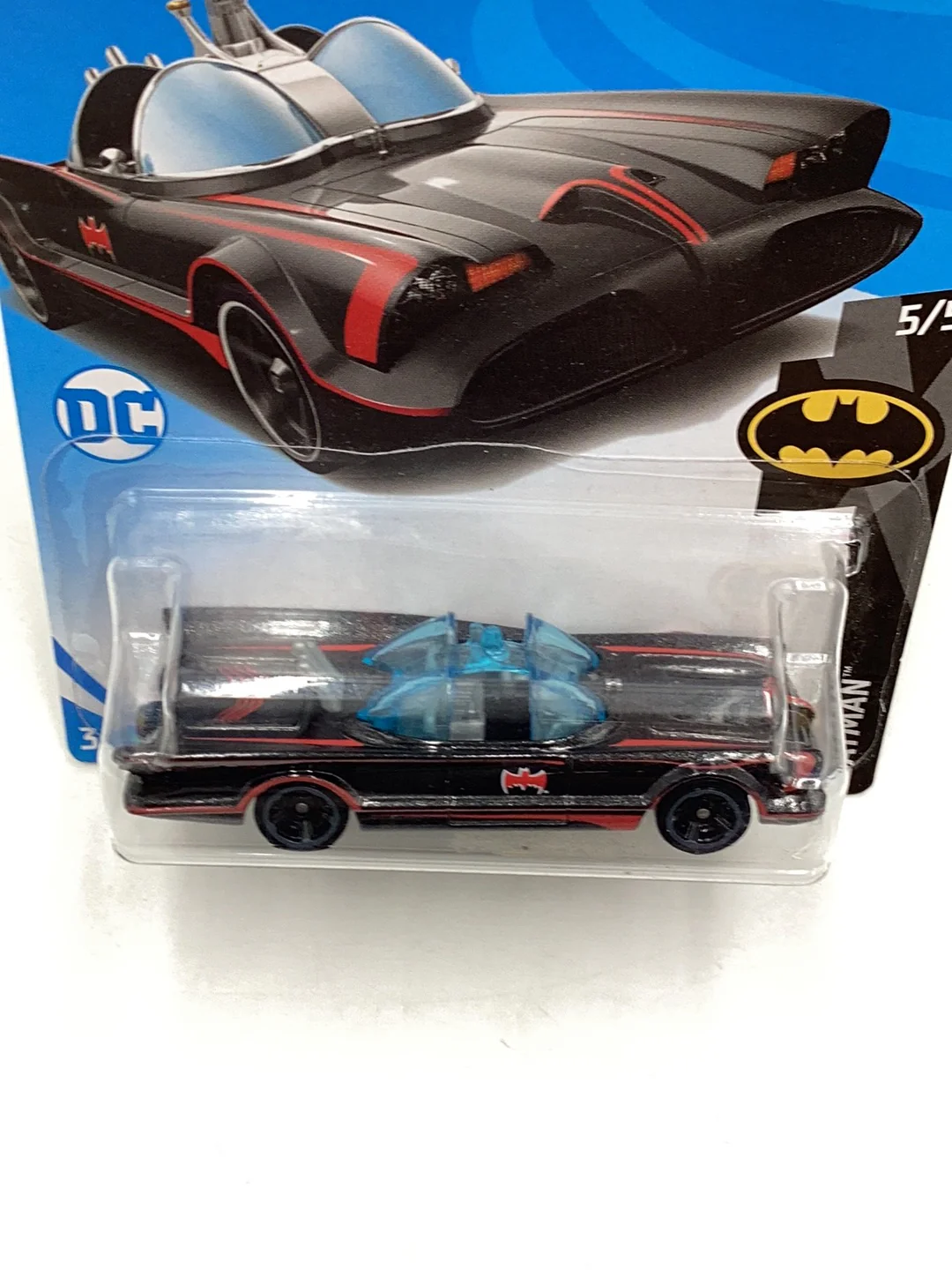 2018 Hot Wheels #163 TV Series Batmobile 121C - Image 6