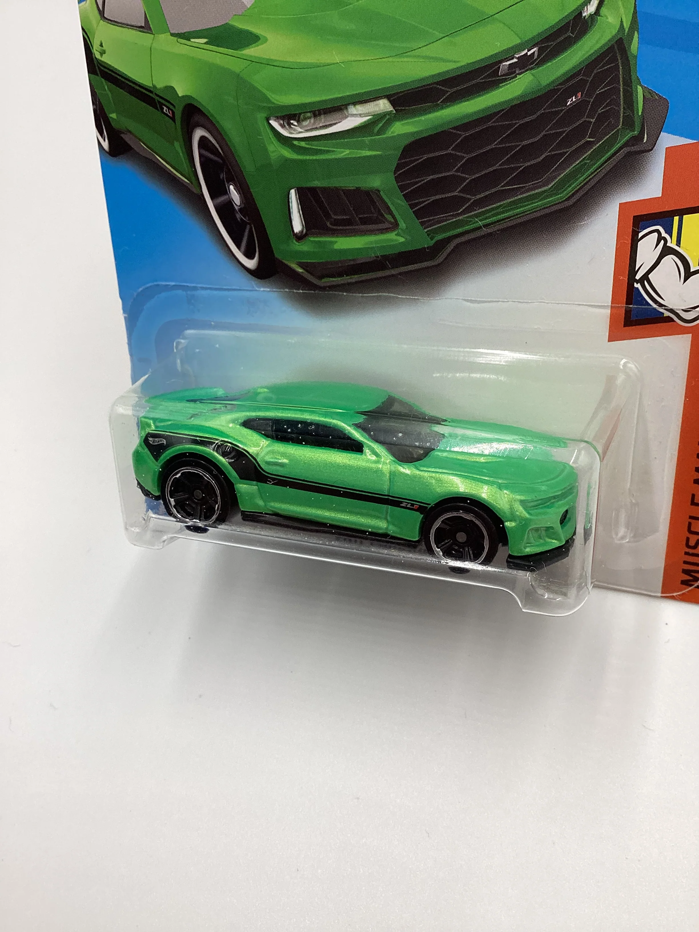 2018 Hot Wheels #188 2017 Camaro ZL1 Green 14A - Image 4