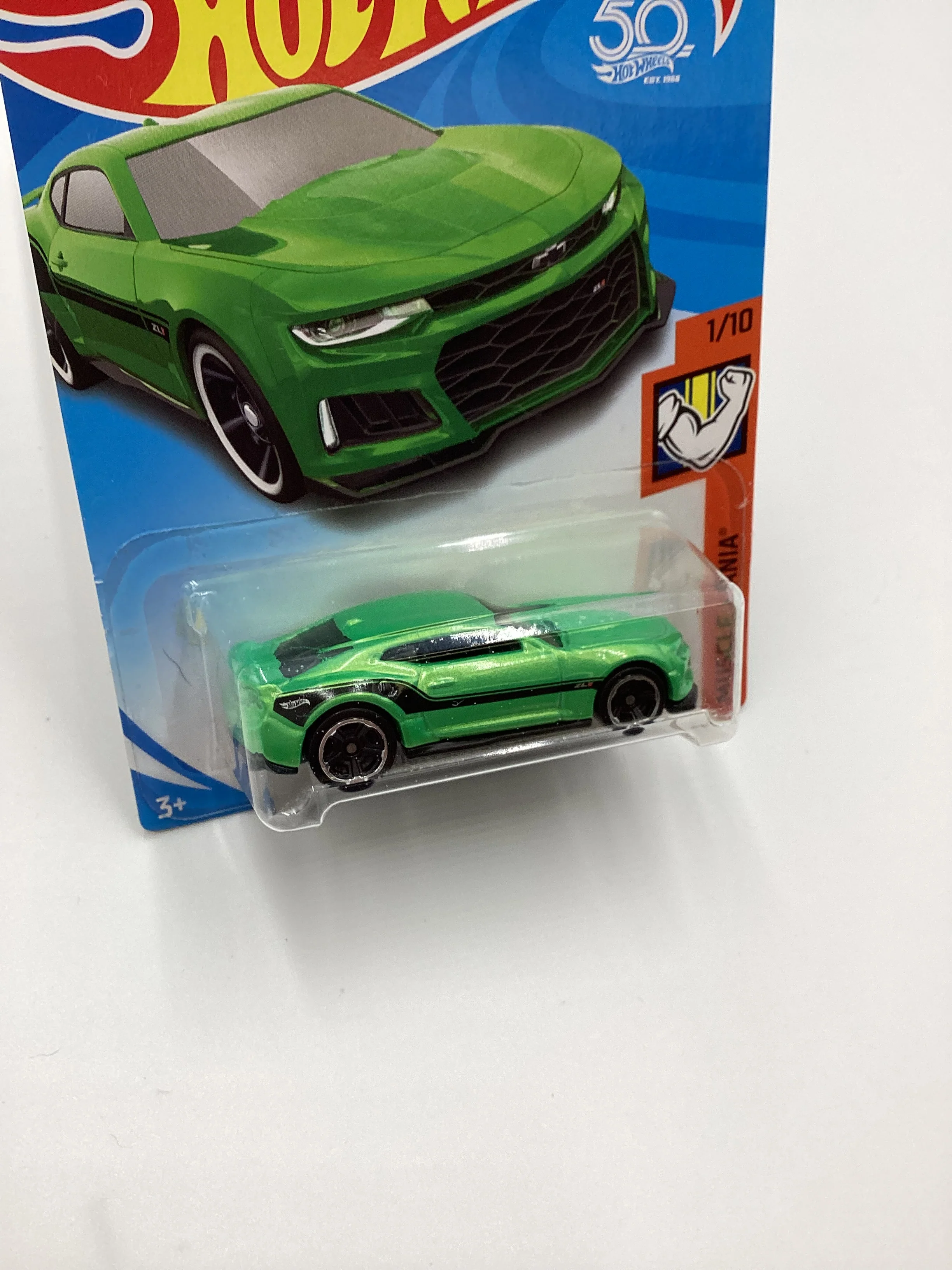 2018 Hot Wheels #188 2017 Camaro ZL1 Green 14A - Image 5