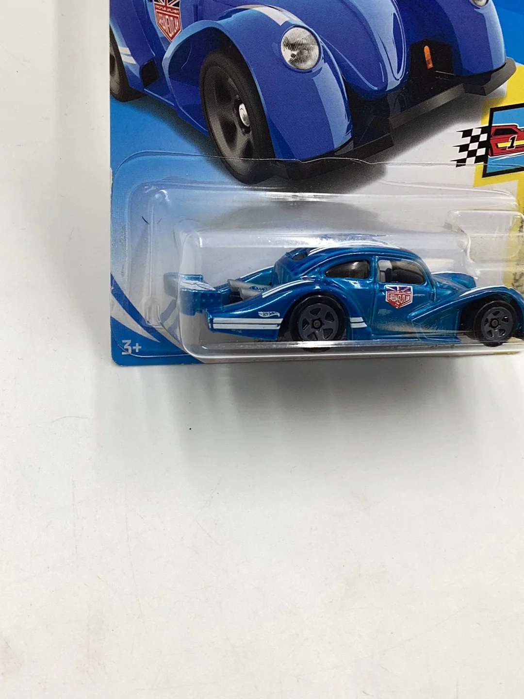 2018 Hot Wheels #2 Volkswagen Kafer Racer Blue 96B - Image 4