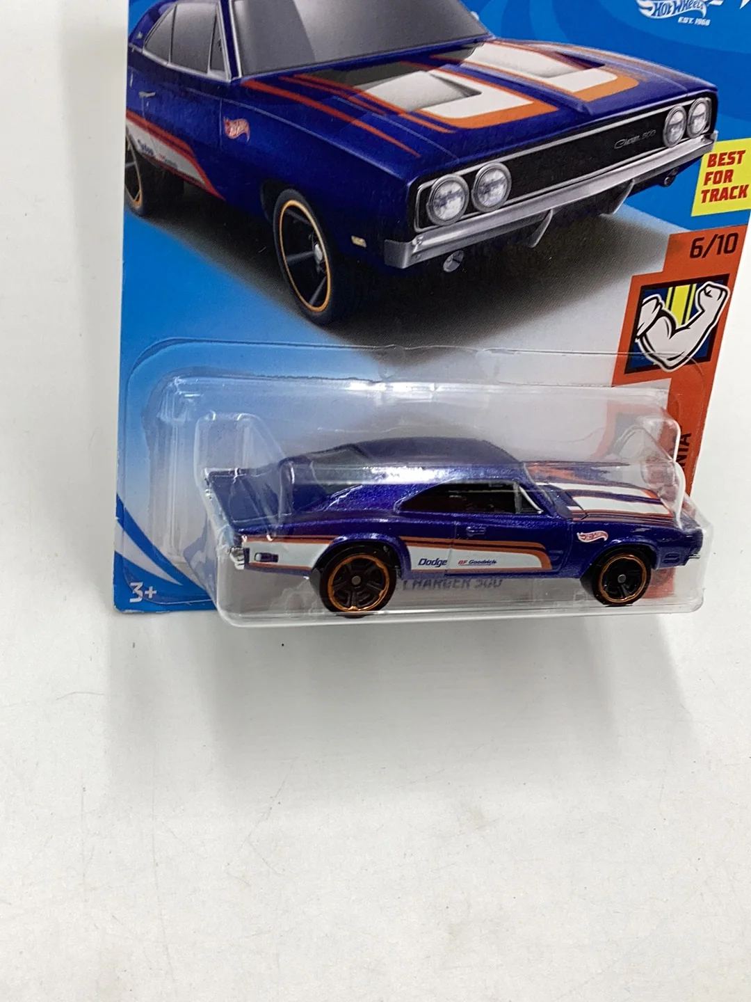 2018 Hot Wheels #215 69 Dodge Charger 500 57D - Image 4