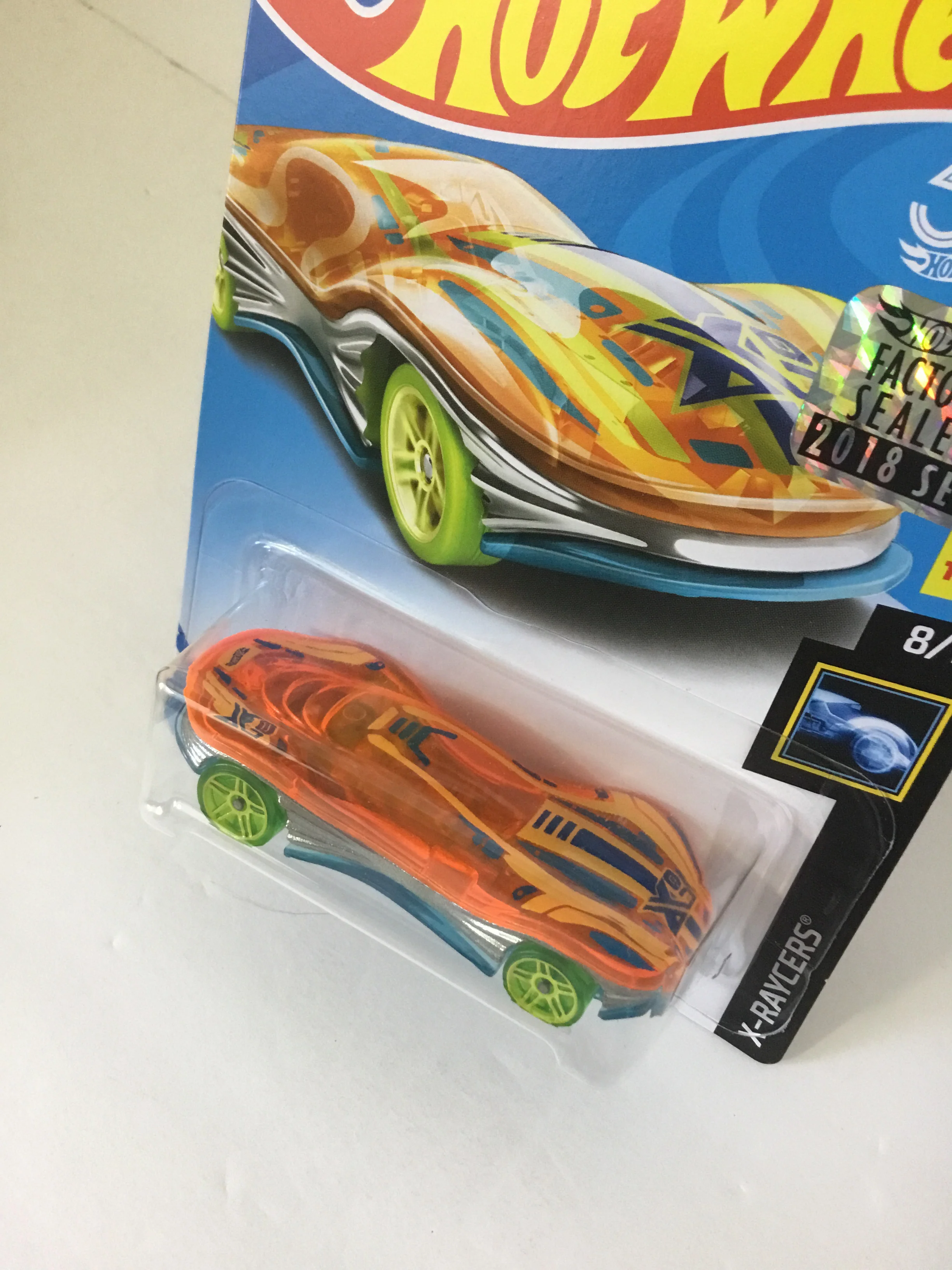 2018 Hot Wheels #228 Clear Speeder Factory sealed sticker UU4 - Image 2