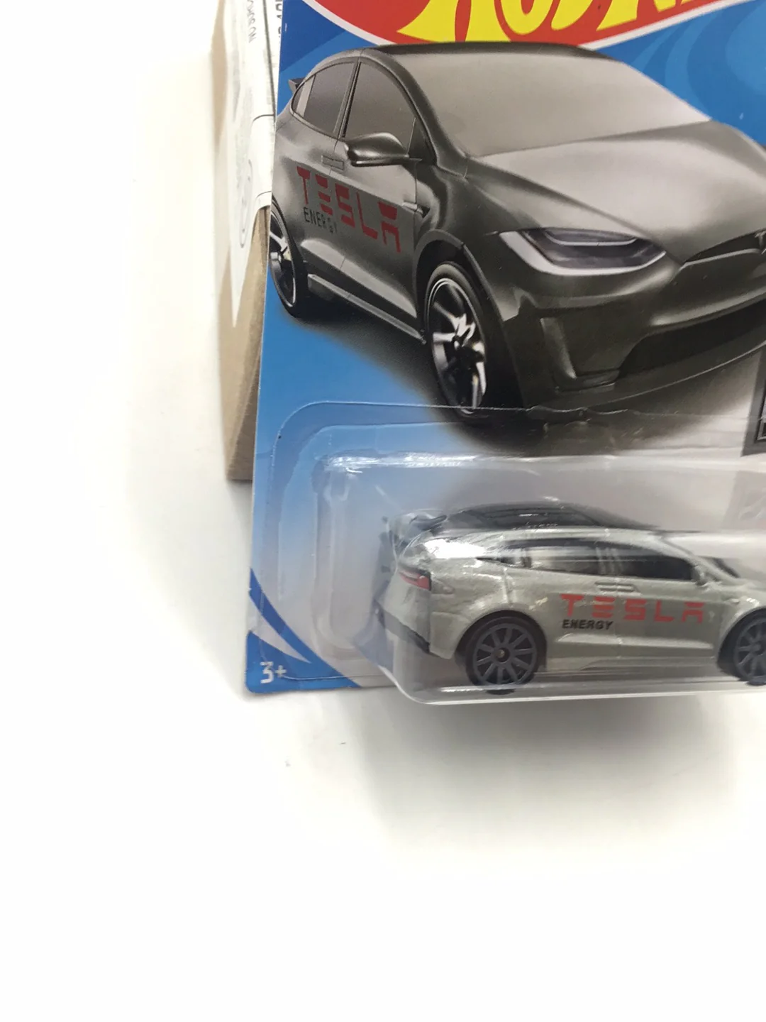 2018 Hot Wheels #247 Tesla Model X grey 48B - Image 3