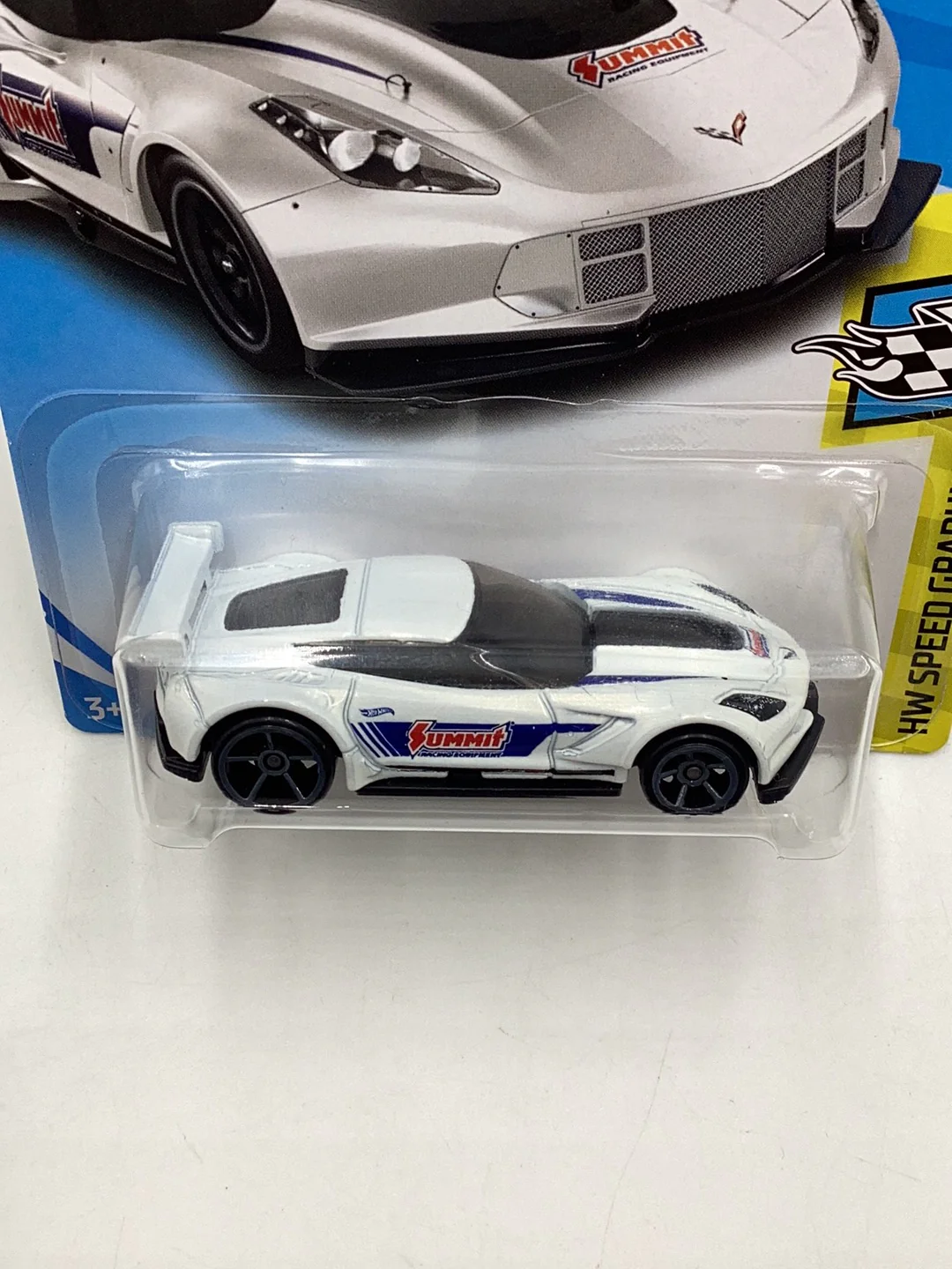 2018 Hot Wheels #27 Corvette C7.R White 2B - Image 6